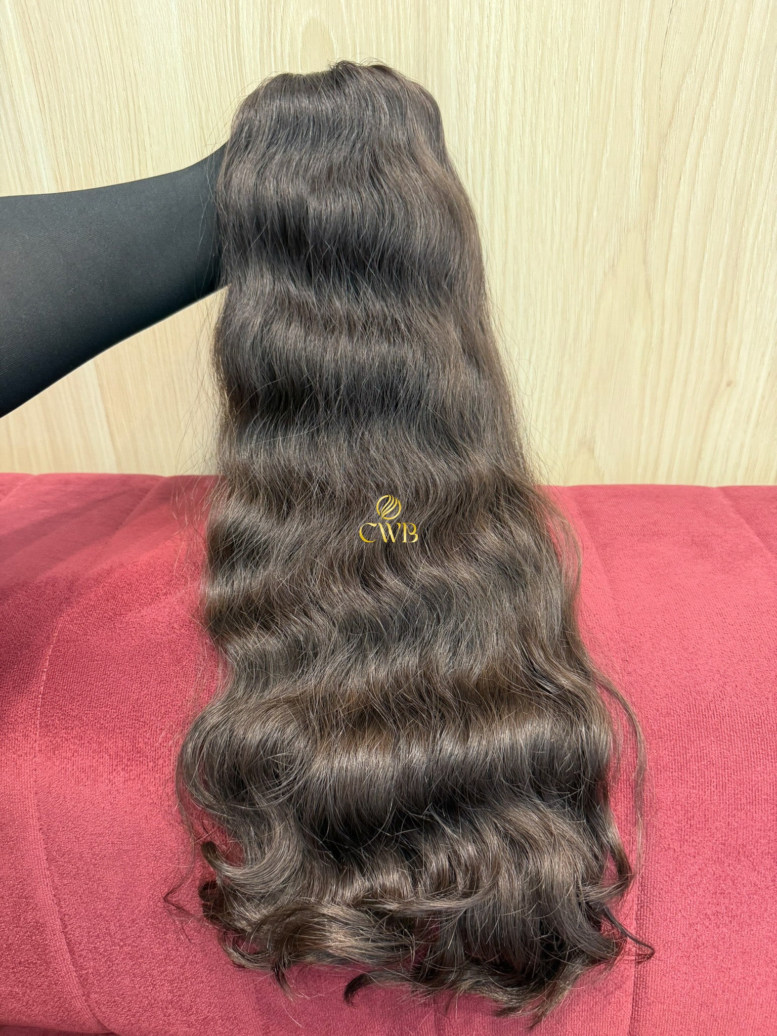 Cabelo Castanho Natural Médio 59cm 167g Brasileiro do Sul