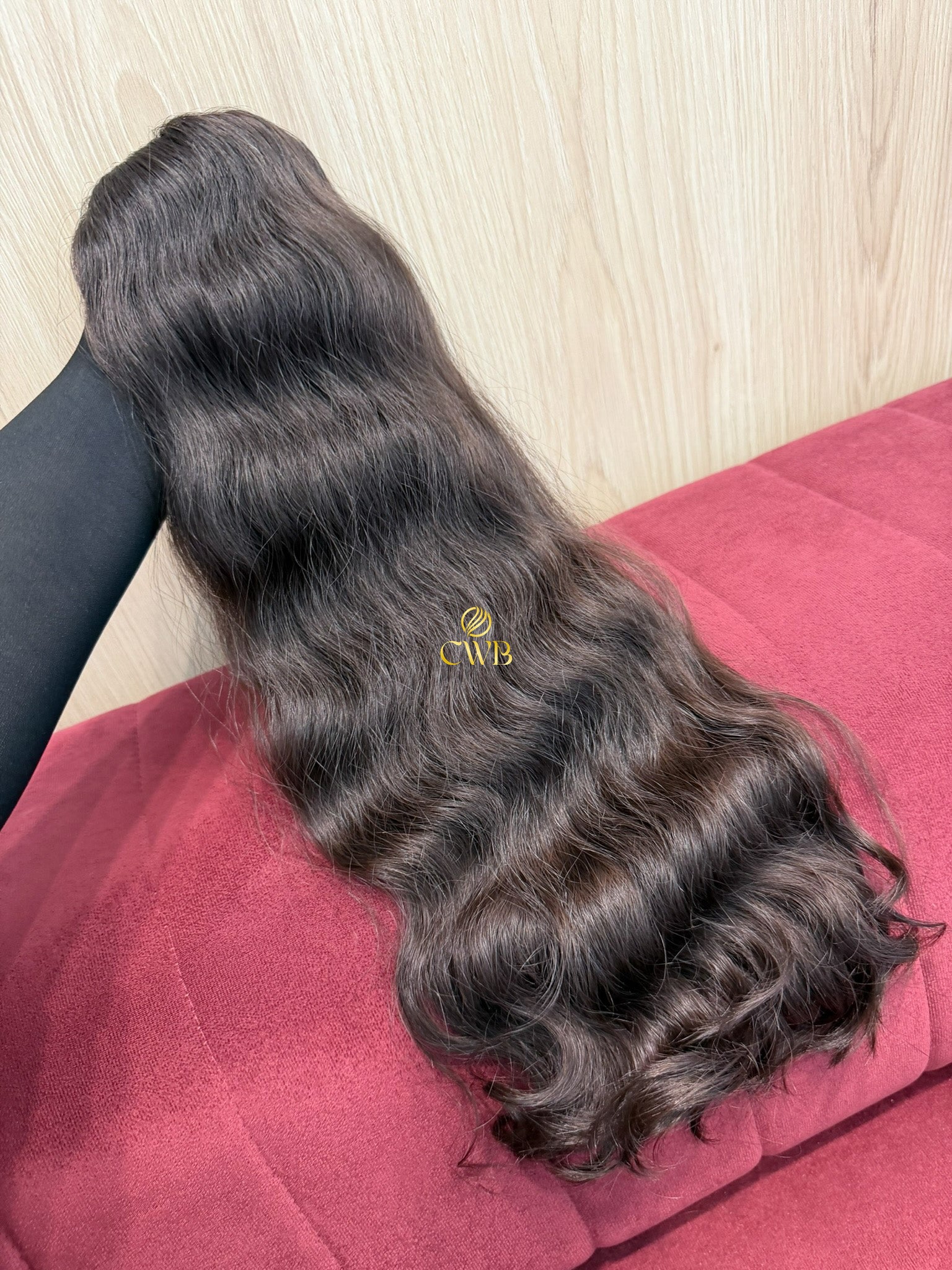 Cabelo Castanho Natural Médio 59cm 167g Brasileiro do Sul