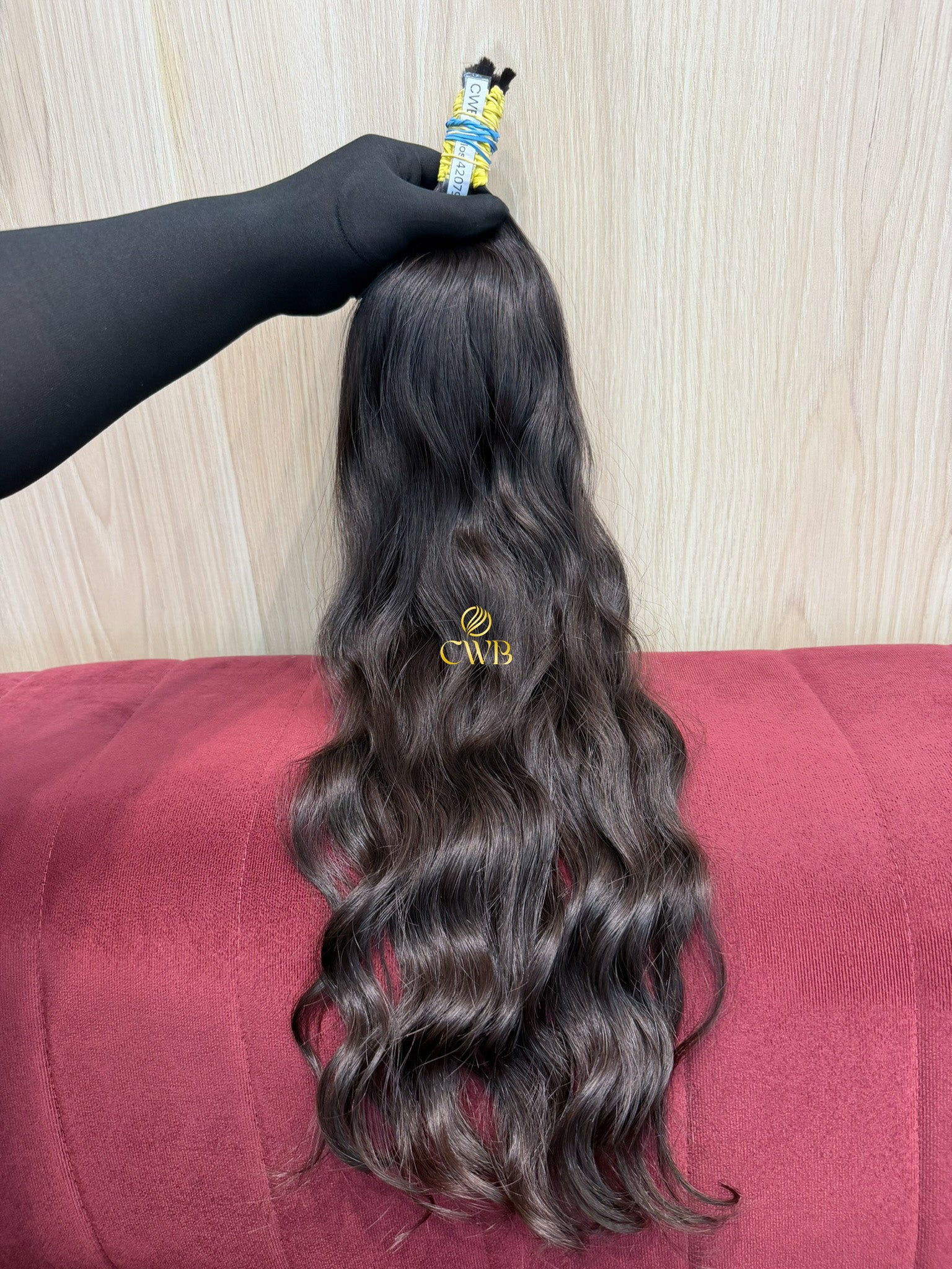 Cabelo Castanho Natural Médio 62cm 115g Brasileiro do Sul