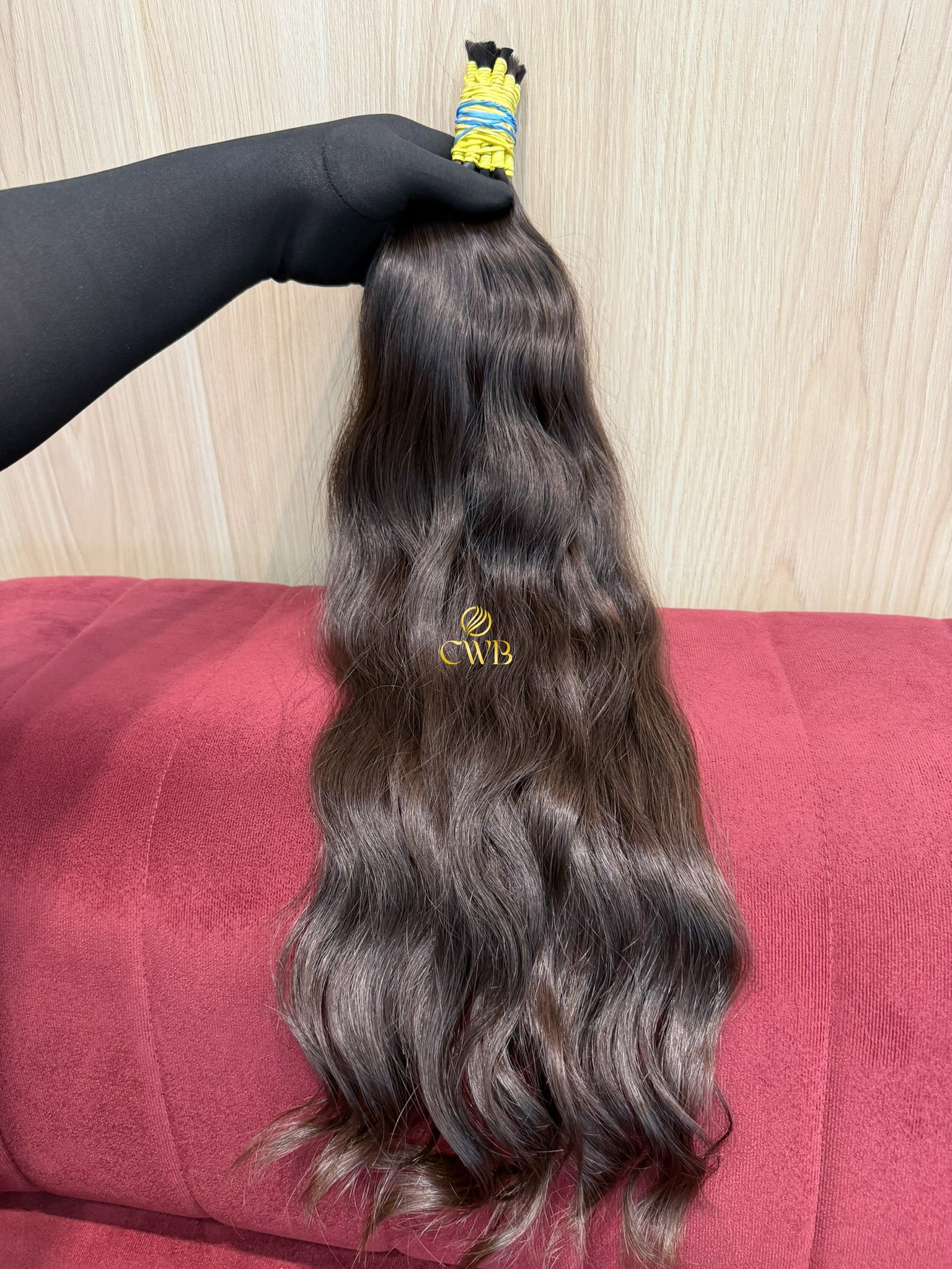 Cabelo Castanho Natural Médio 62cm 126g Brasileiro do Sul