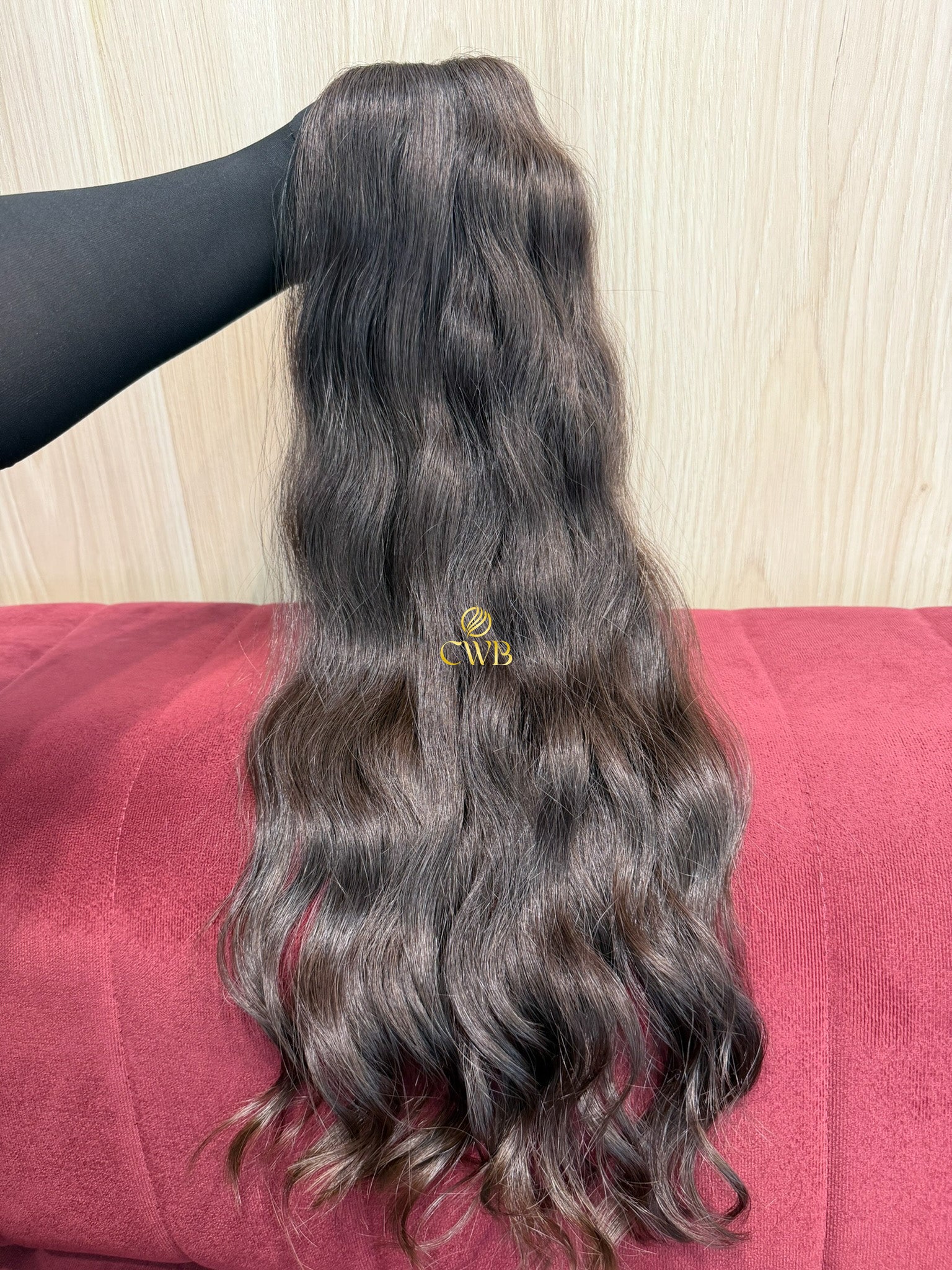 Cabelo Castanho Natural Médio 62cm 126g Brasileiro do Sul