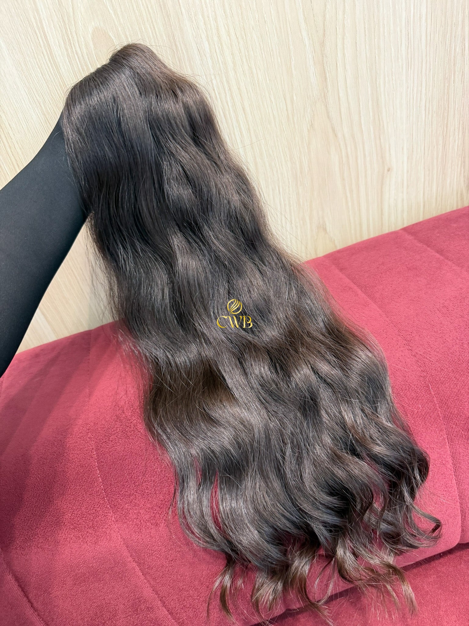 Cabelo Castanho Natural Médio 62cm 126g Brasileiro do Sul