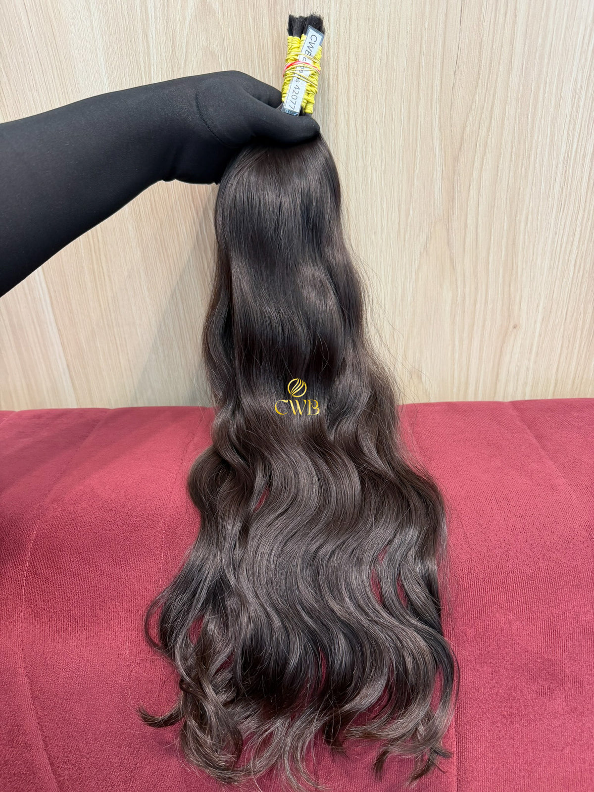 Cabelo Castanho Natural Médio 57cm 123g Brasileiro do Sul