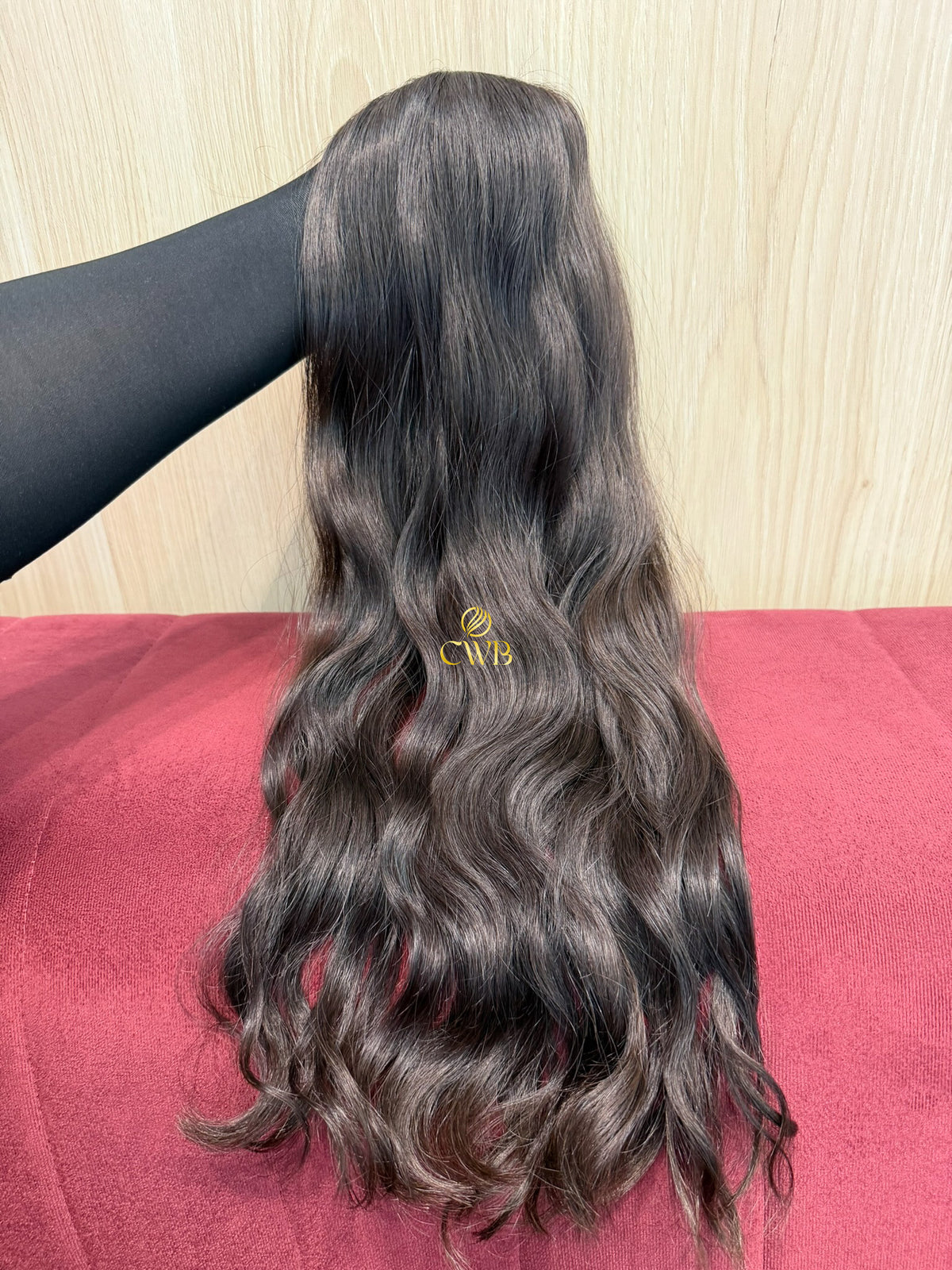 Cabelo Castanho Natural Médio 57cm 123g Brasileiro do Sul