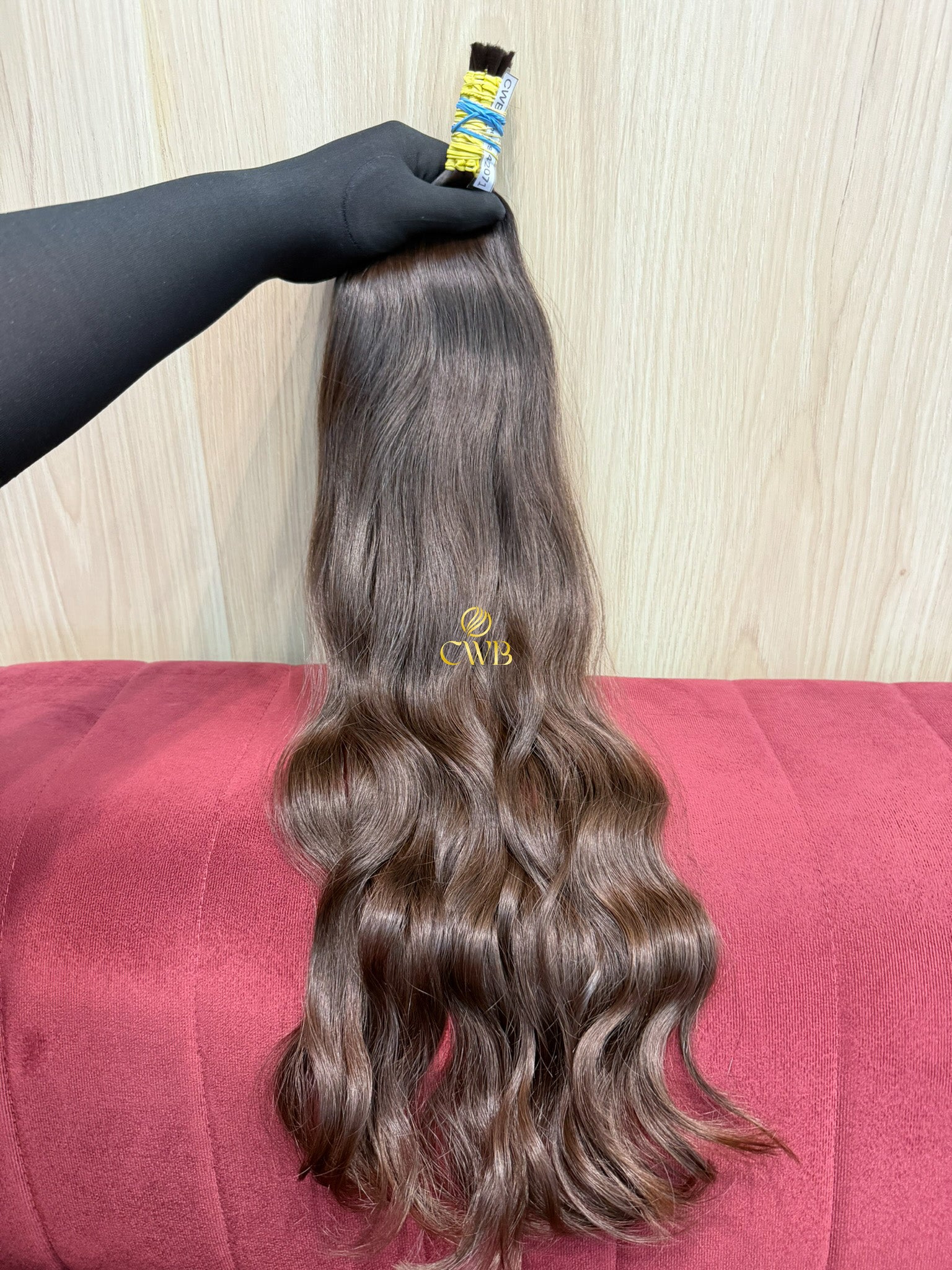 Cabelo Castanho Natural Médio 62cm 121g Brasileiro do Sul