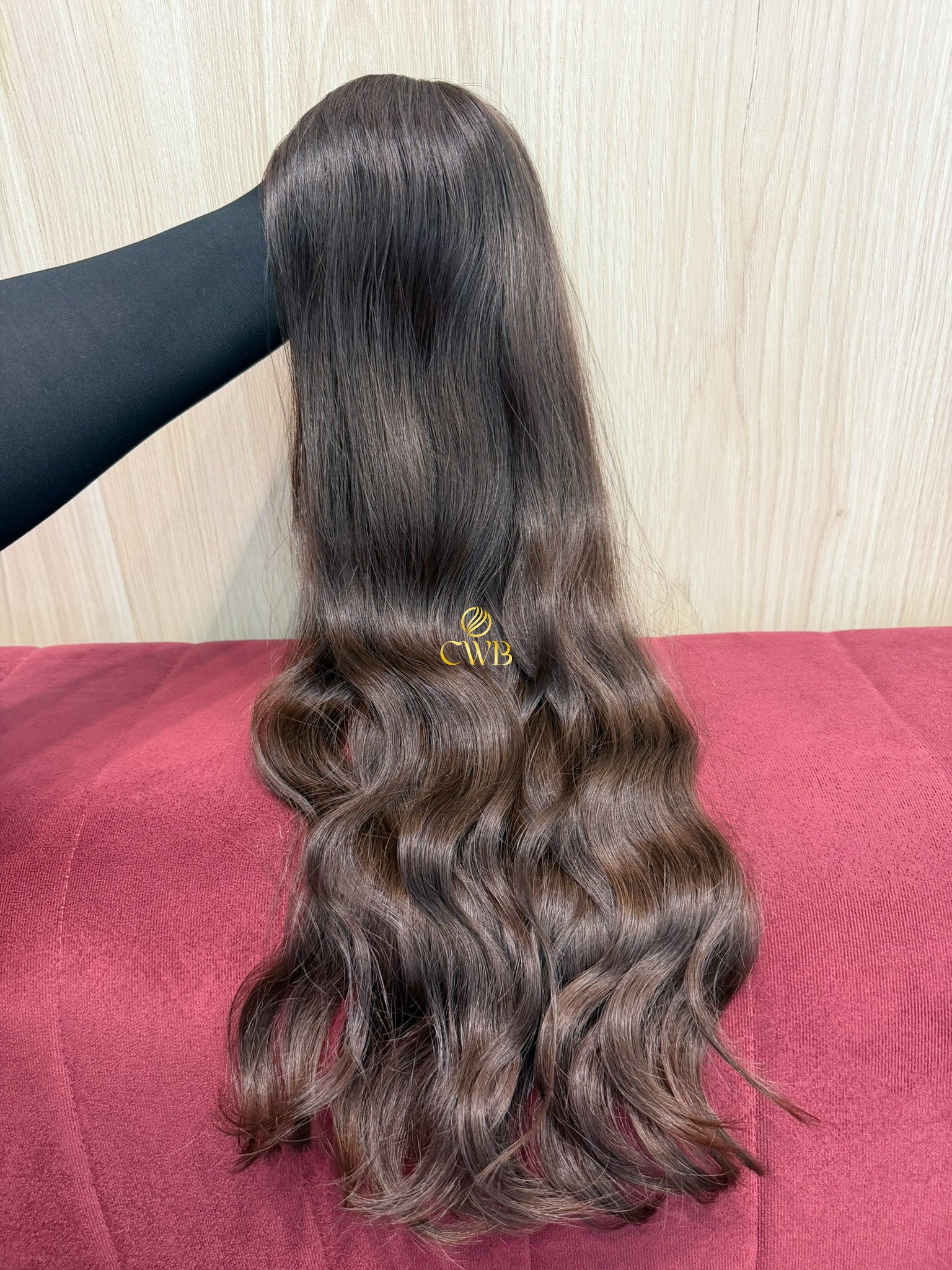 Cabelo Castanho Natural Médio 62cm 121g Brasileiro do Sul