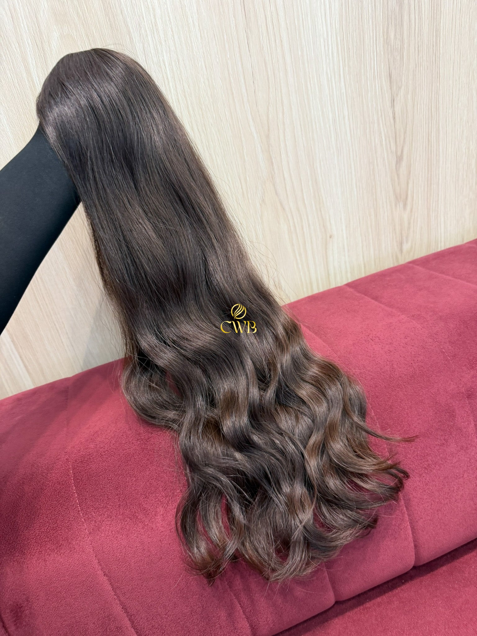 Cabelo Castanho Natural Médio 62cm 121g Brasileiro do Sul