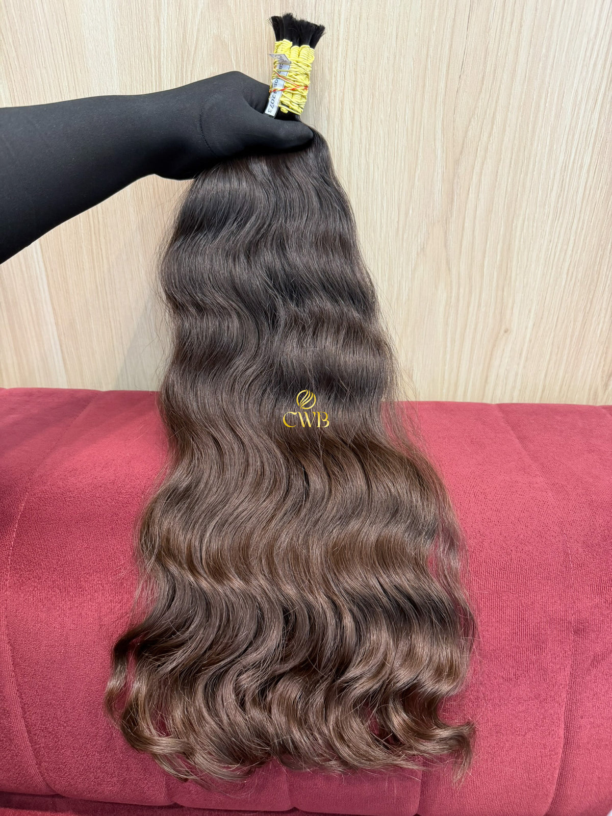 Cabelo Castanho Natural Médio 59cm 171g Brasileiro do Sul