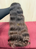 Cabelo Castanho Natural Médio 59cm 171g Brasileiro do Sul