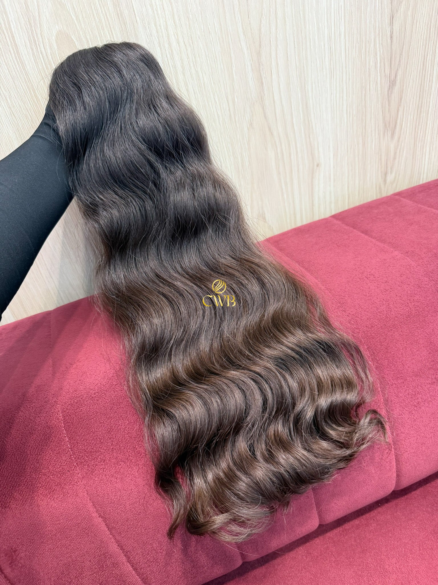 Cabelo Castanho Natural Médio 59cm 171g Brasileiro do Sul