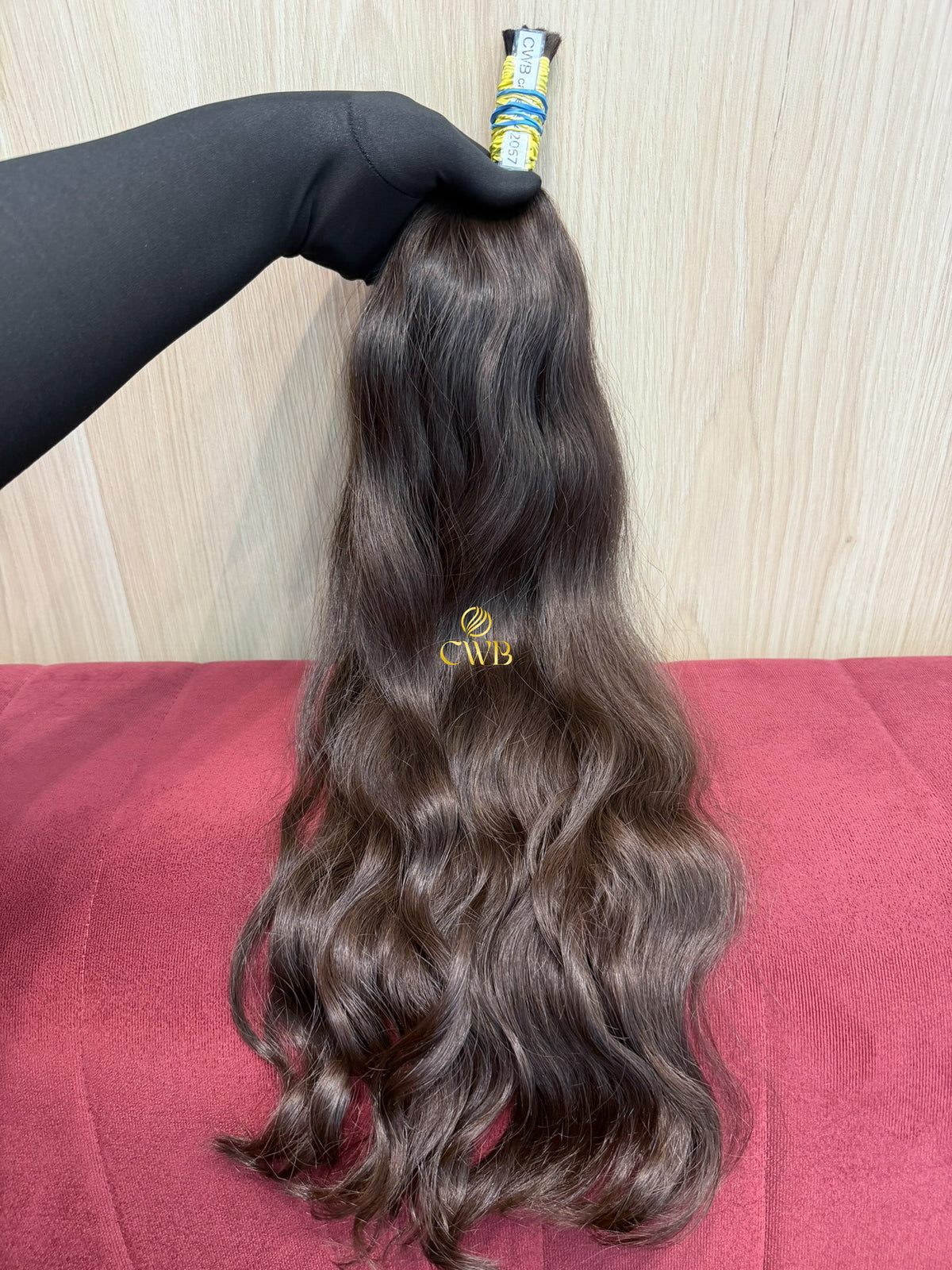 Cabelo Castanho Natural Claro 60cm 114g Brasileiro do Sul