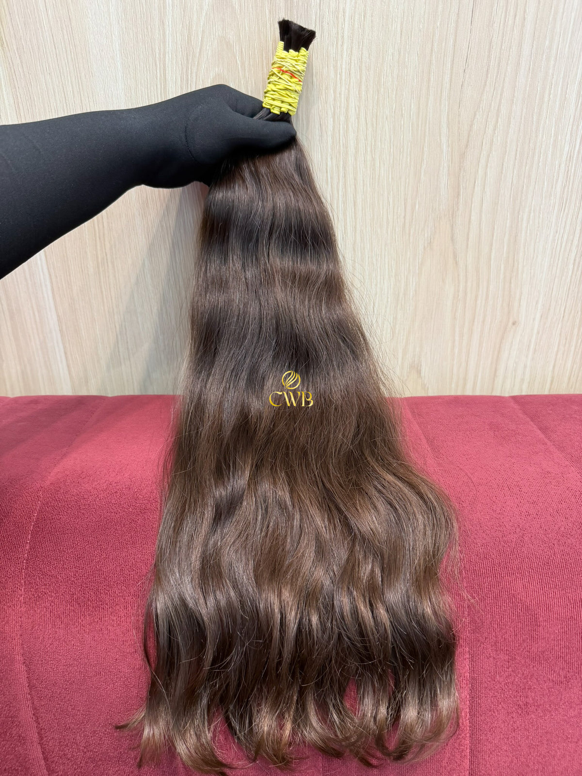 Cabelo Castanho Natural Claro 59cm 131g Brasileiro do Sul