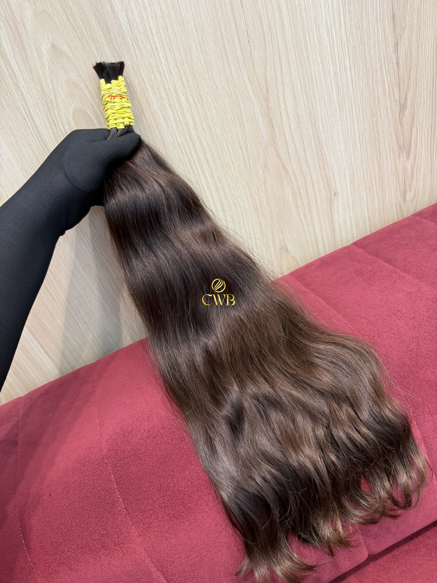 Cabelo Castanho Natural Claro 59cm 131g Brasileiro do Sul