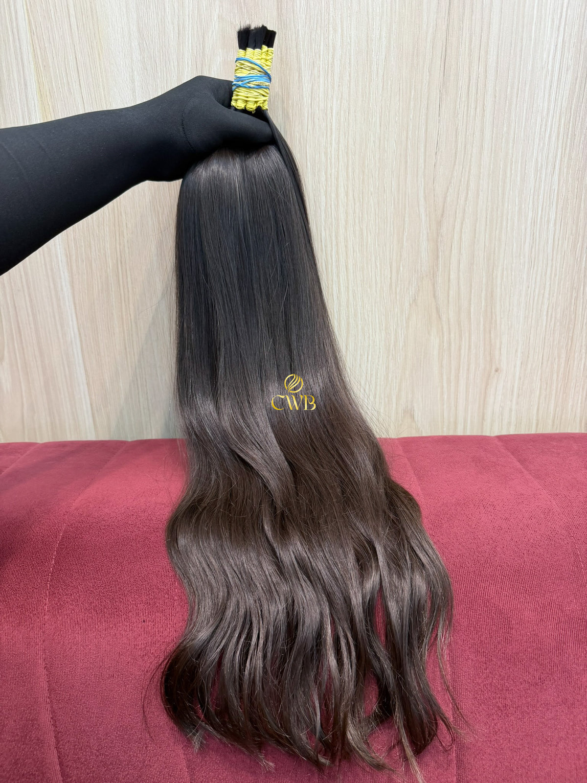 Cabelo Castanho Natural Claro 64cm 177g Brasileiro do Sul