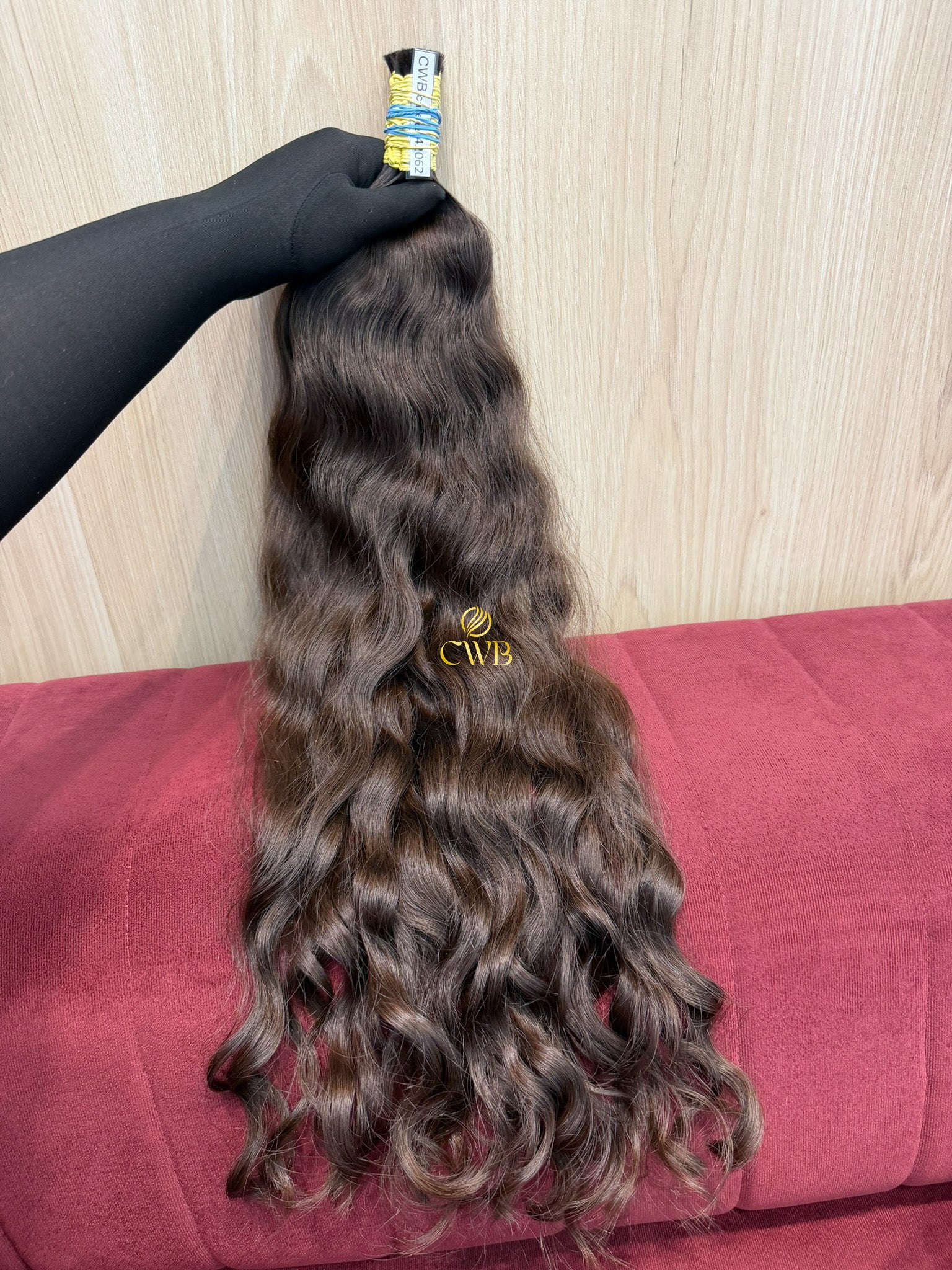 Cabelo Castanho Natural Claro 64cm 163g Brasileiro do Sul