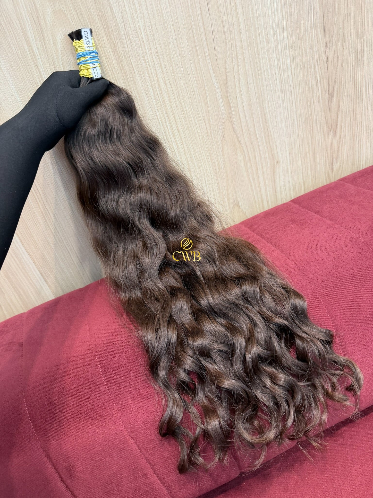 Cabelo Castanho Natural Claro 64cm 163g Brasileiro do Sul