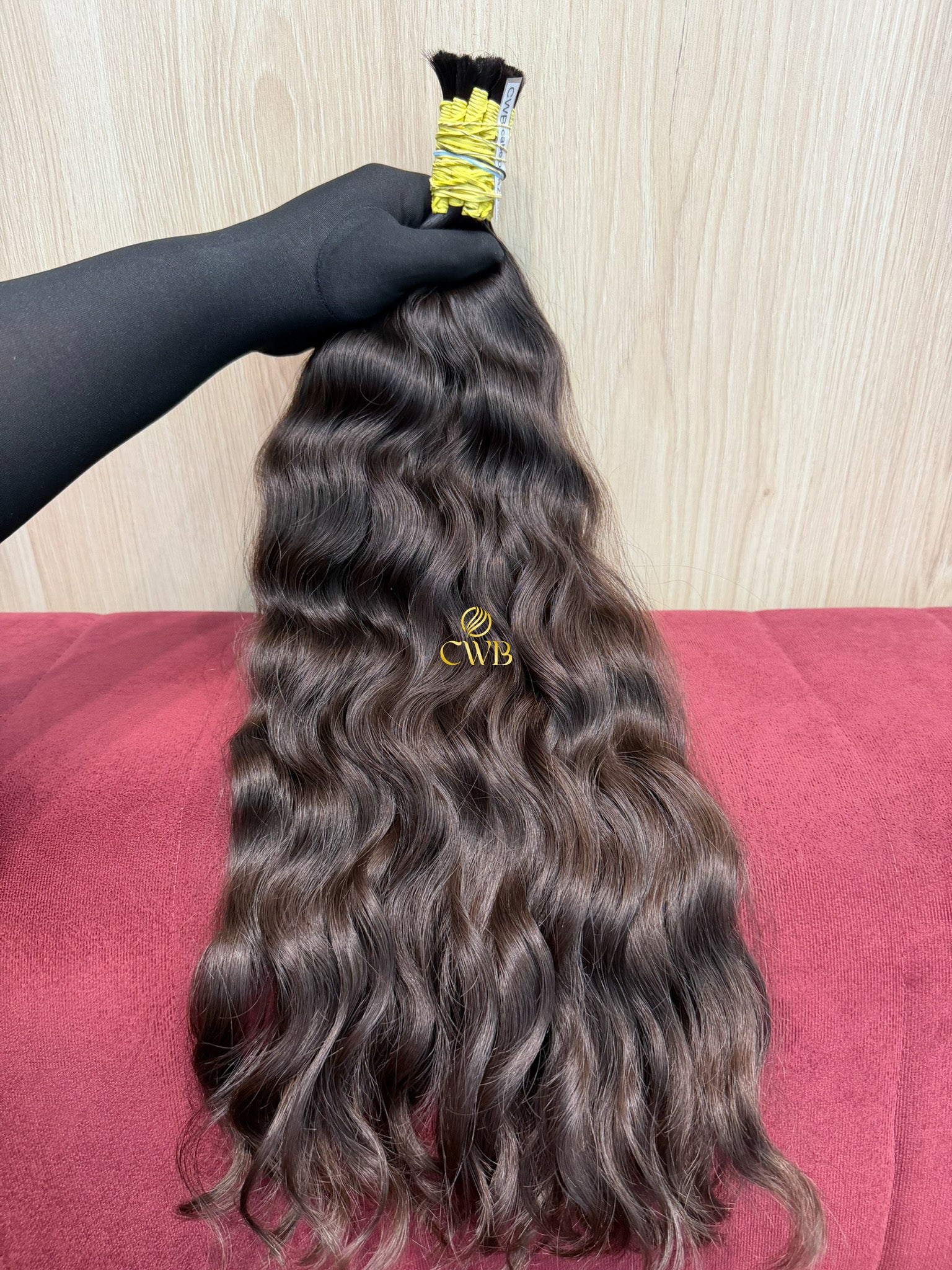 Cabelo Castanho Natural Claro 58cm 165g Brasileiro do Sul