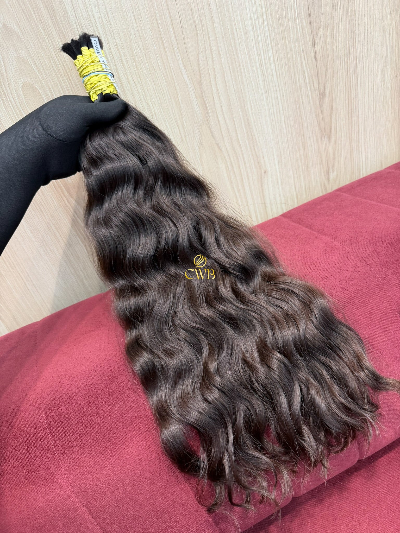 Cabelo Castanho Natural Claro 58cm 165g Brasileiro do Sul