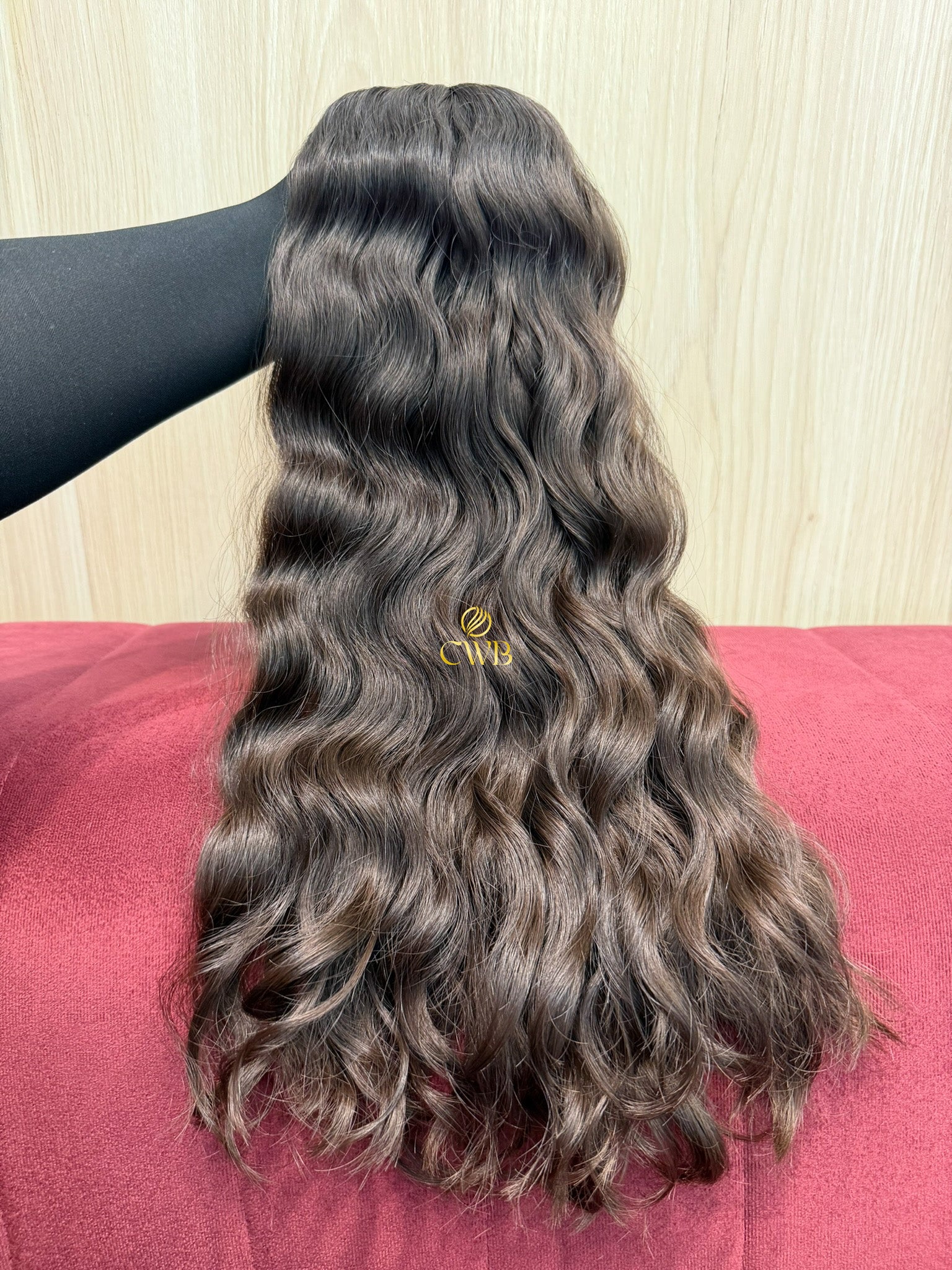 Cabelo Castanho Natural Claro 58cm 165g Brasileiro do Sul