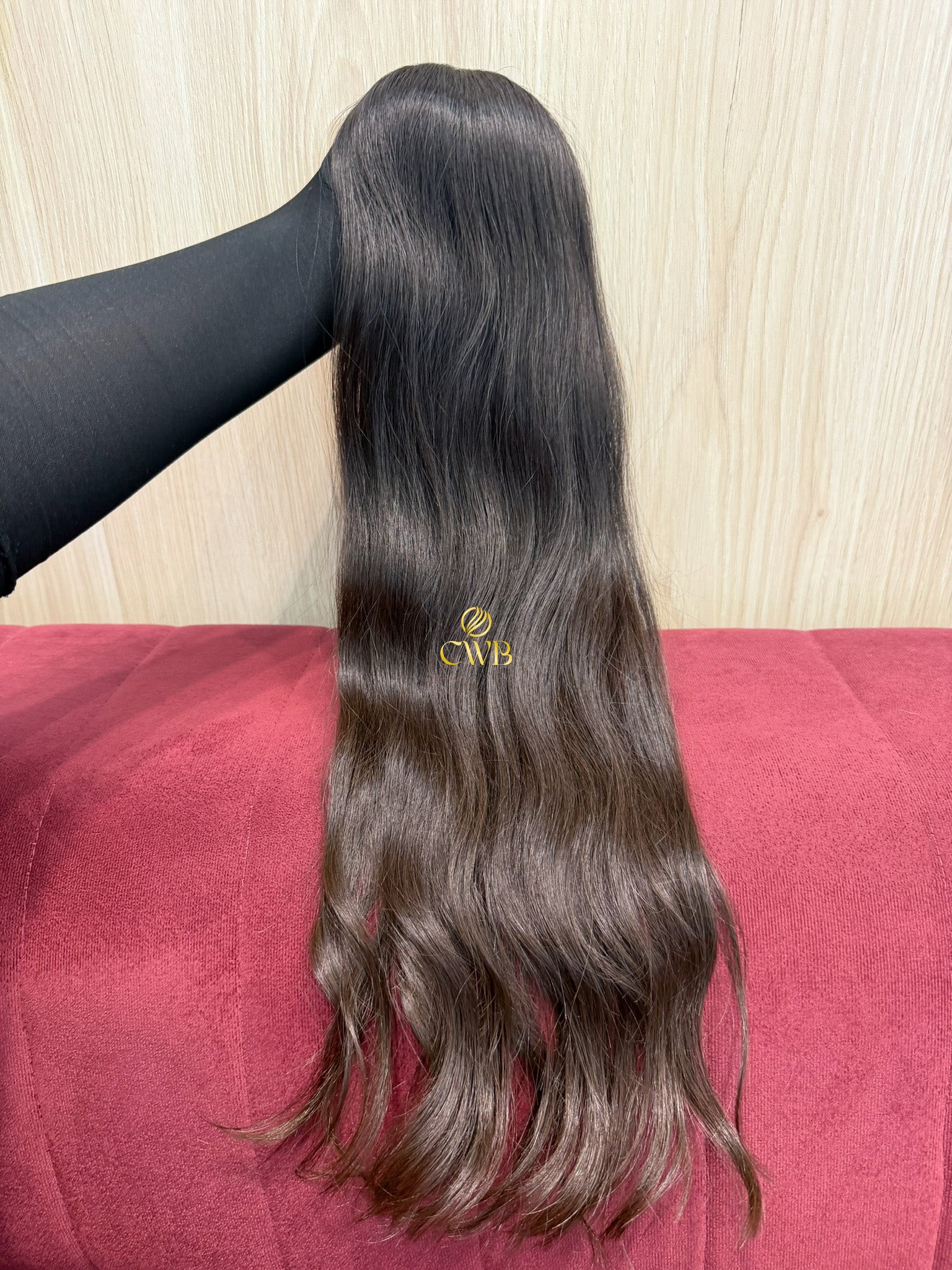 Cabelo Castanho Natural Médio 61cm 117g Brasileiro do Sul