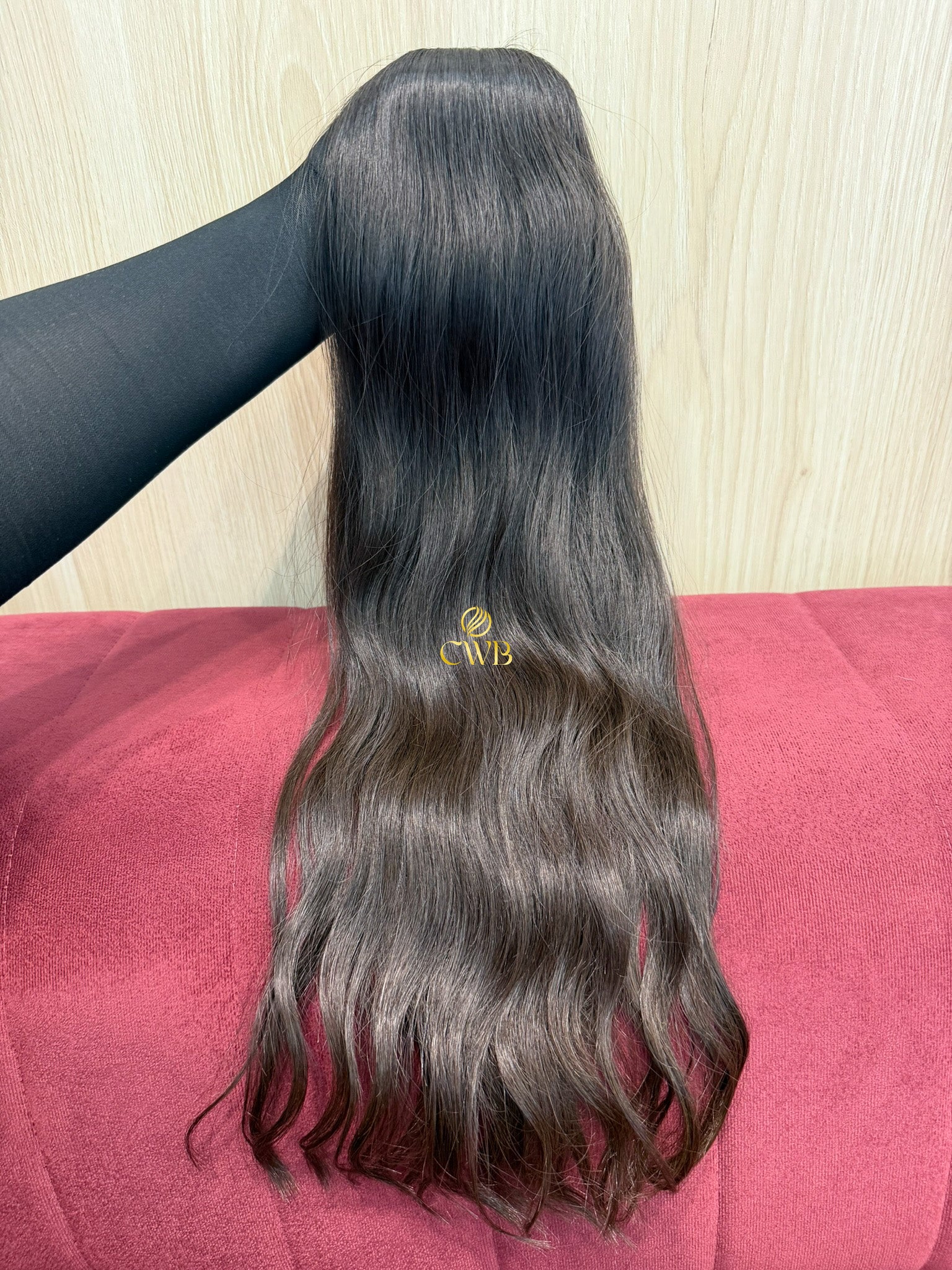 Cabelo Castanho Natural Médio 61cm 117g Brasileiro do Sul