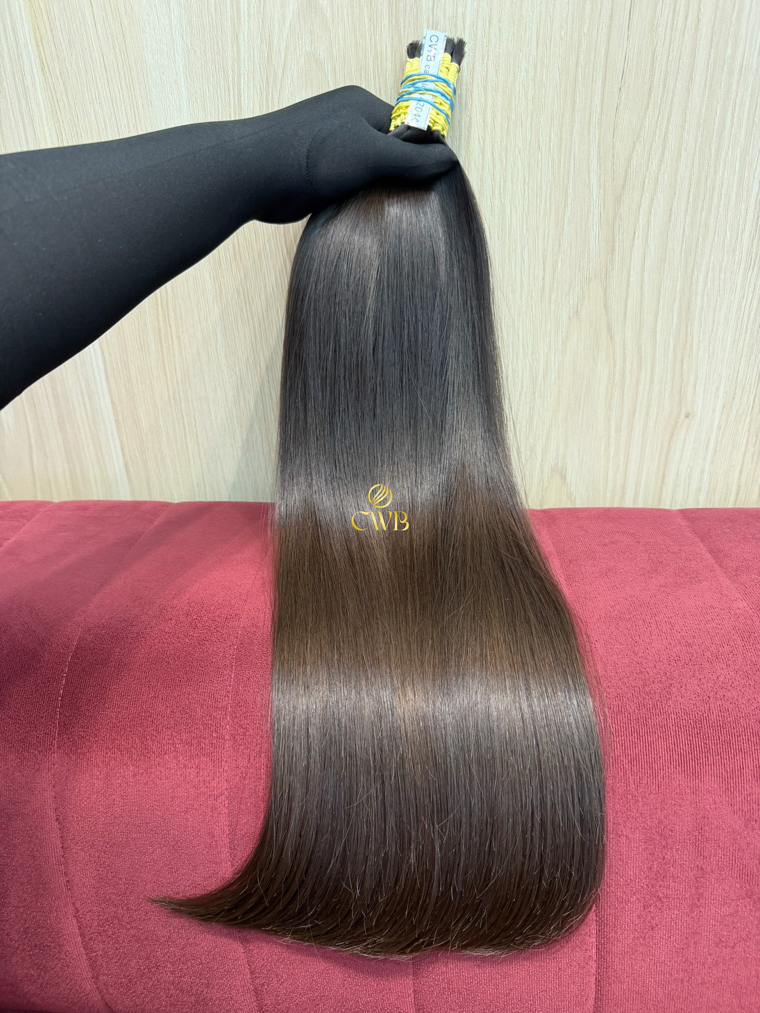 Cabelo Castanho Natural Claro 62cm 220g Brasileiro do Sul