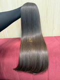 Cabelo Castanho Natural Claro 62cm 220g Brasileiro do Sul