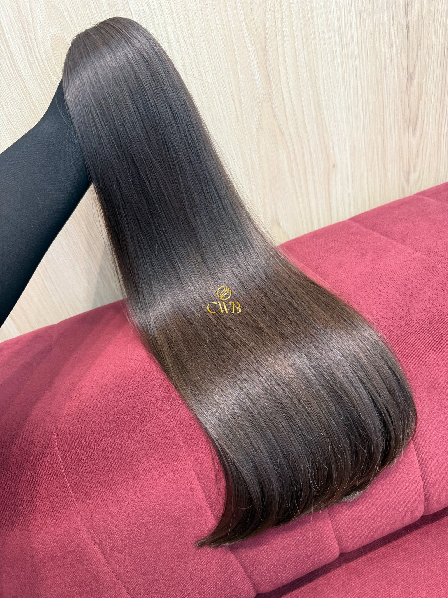 Cabelo Castanho Natural Claro 62cm 220g Brasileiro do Sul