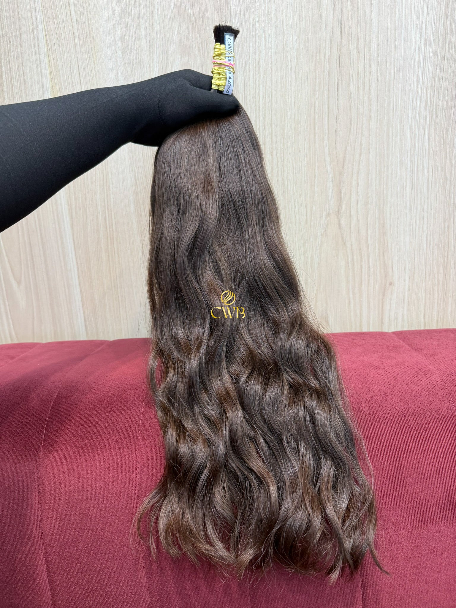 Cabelo Castanho Natural Claro 57cm 114g Brasileiro do Sul