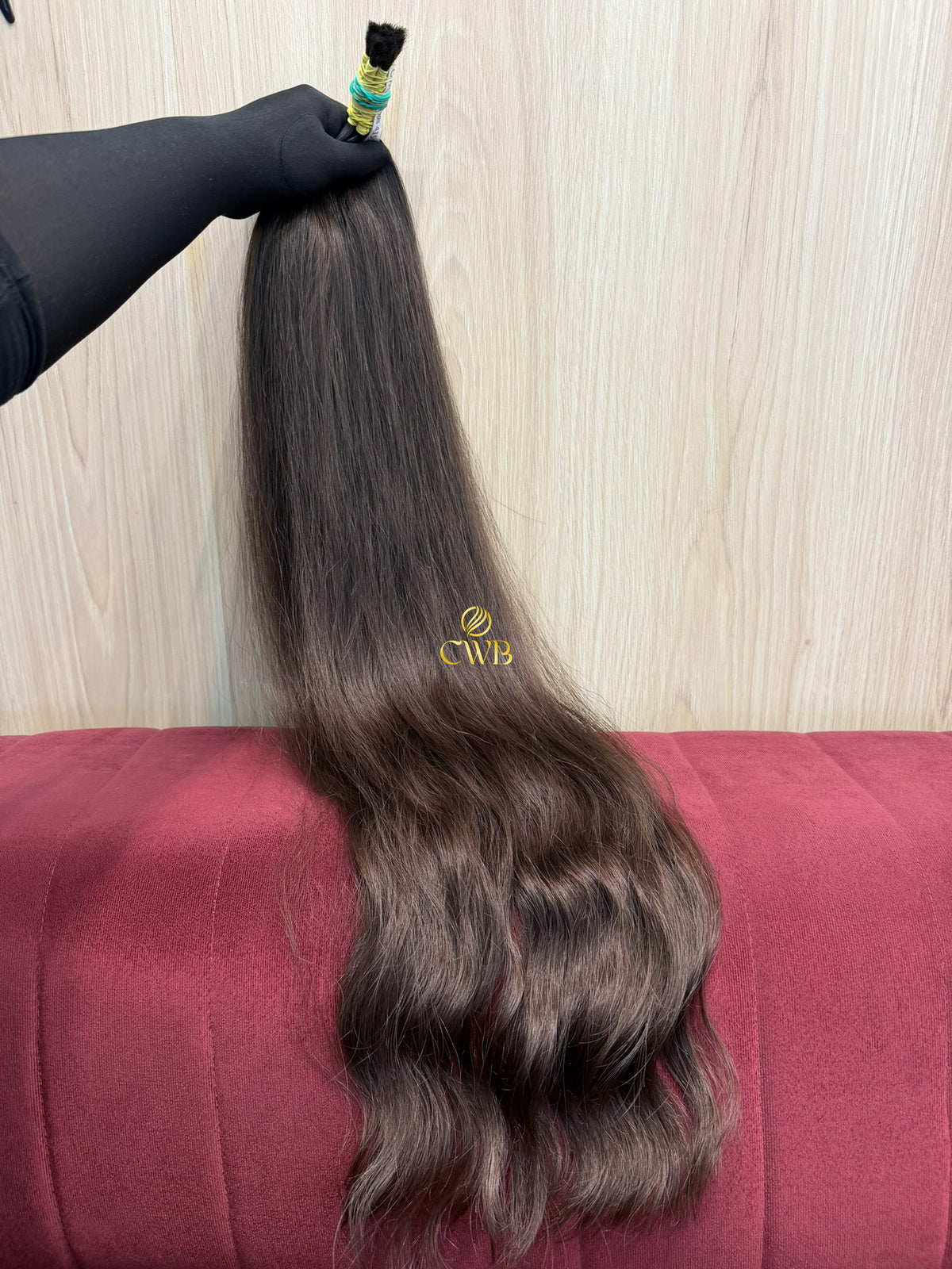 Cabelo Castanho Natural Claro 85cm 127g Brasileiro do Sul