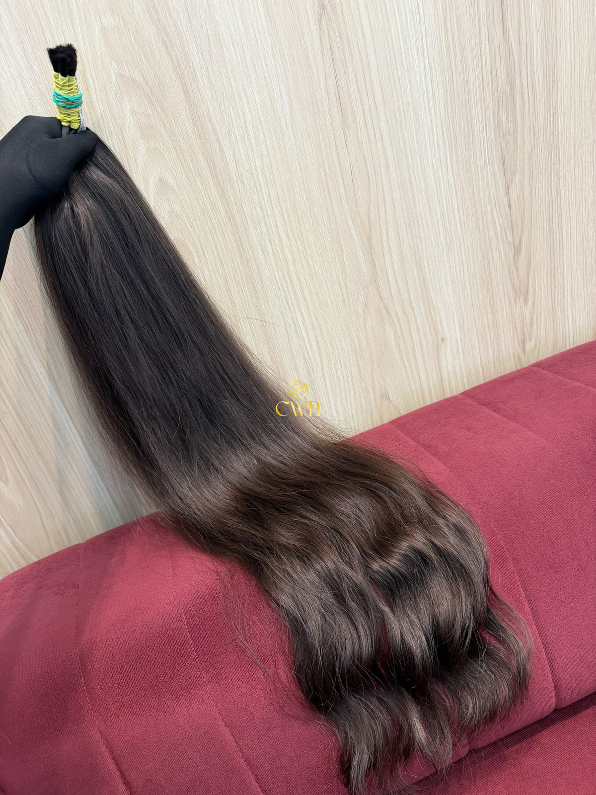 Cabelo Castanho Natural Claro 85cm 127g Brasileiro do Sul