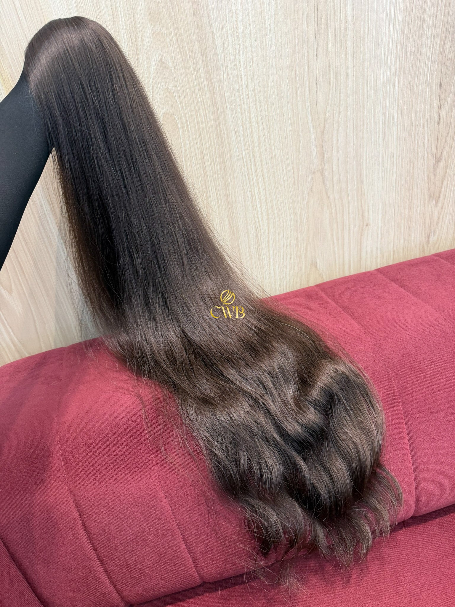 Cabelo Castanho Natural Claro 85cm 127g Brasileiro do Sul