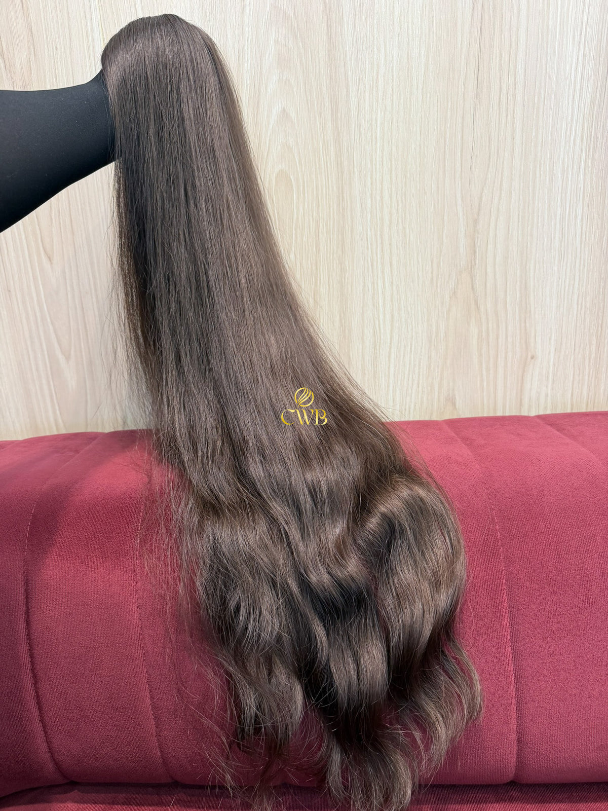 Cabelo Castanho Natural Claro 85cm 127g Brasileiro do Sul