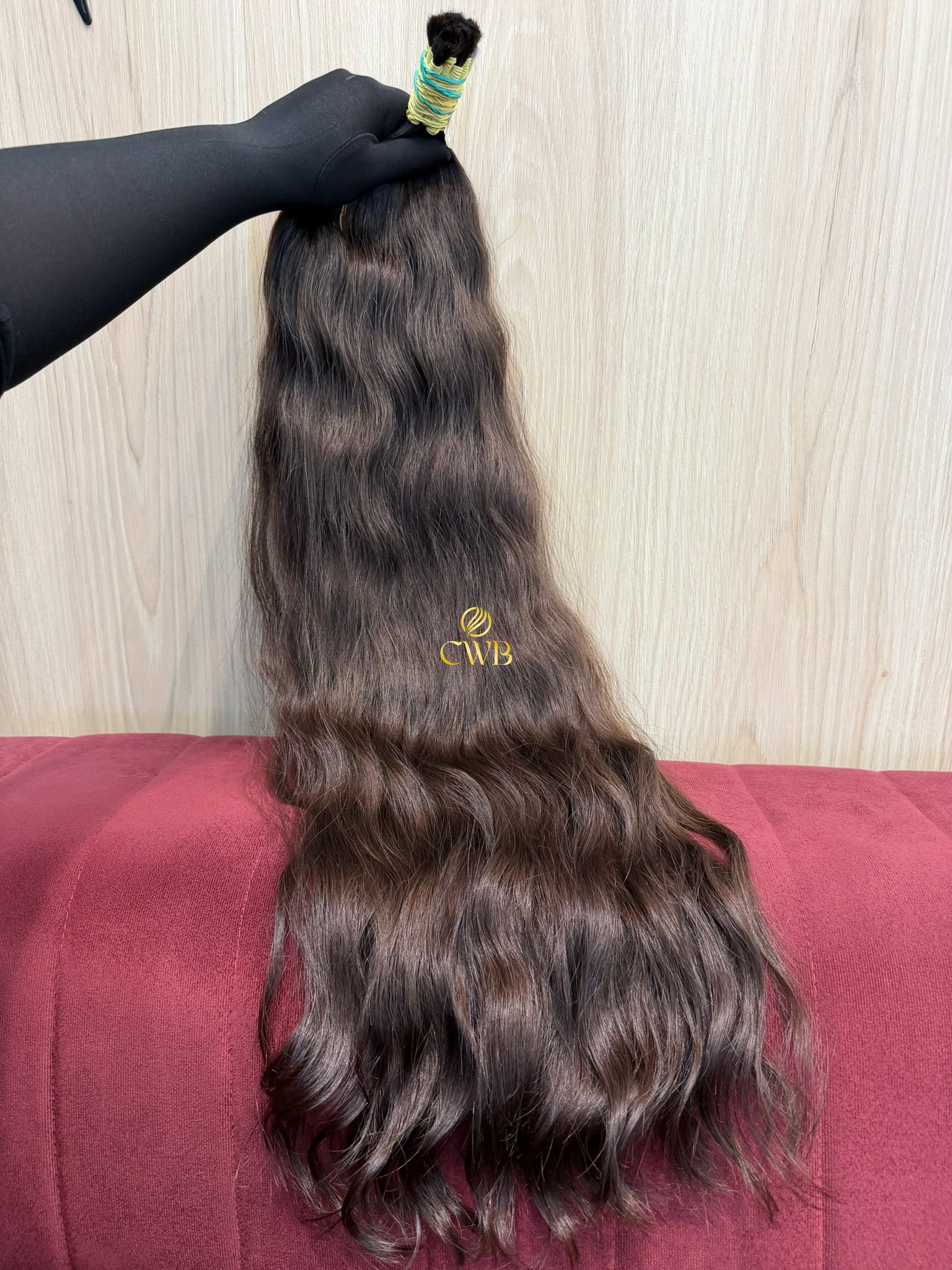 Cabelo Castanho Natural Claro 77cm 225g Brasileiro do Sul