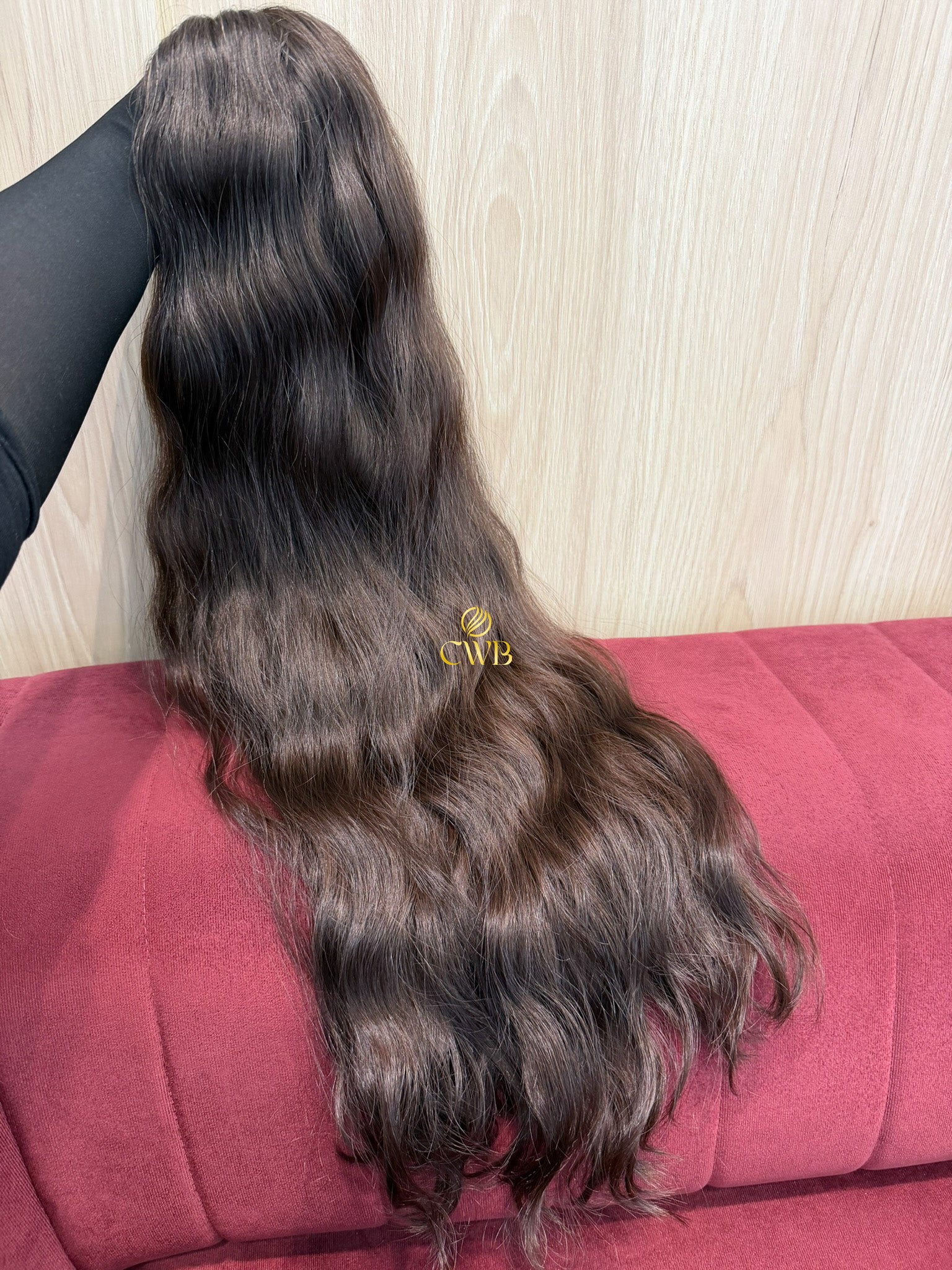 Cabelo Castanho Natural Claro 77cm 225g Brasileiro do Sul