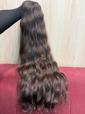 Cabelo Castanho Natural Claro 77cm 225g Brasileiro do Sul