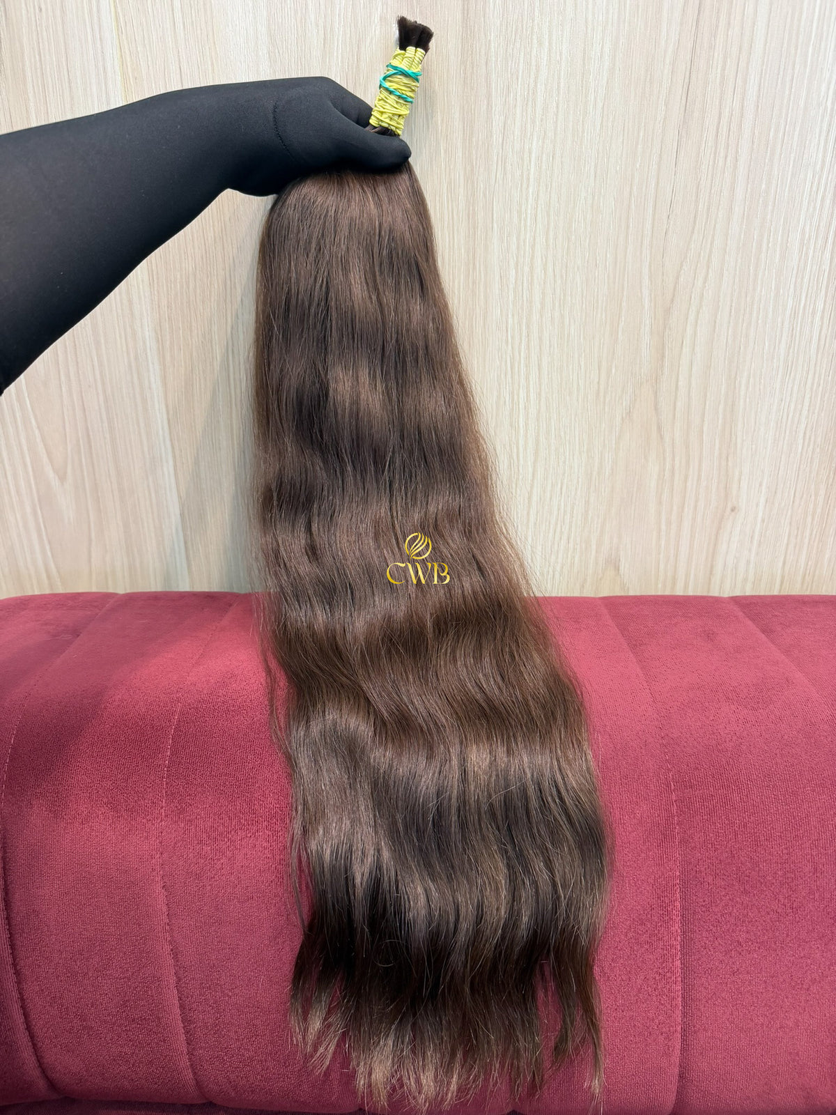 Cabelo Castanho Natural Claro 71cm 119g Brasileiro do Sul