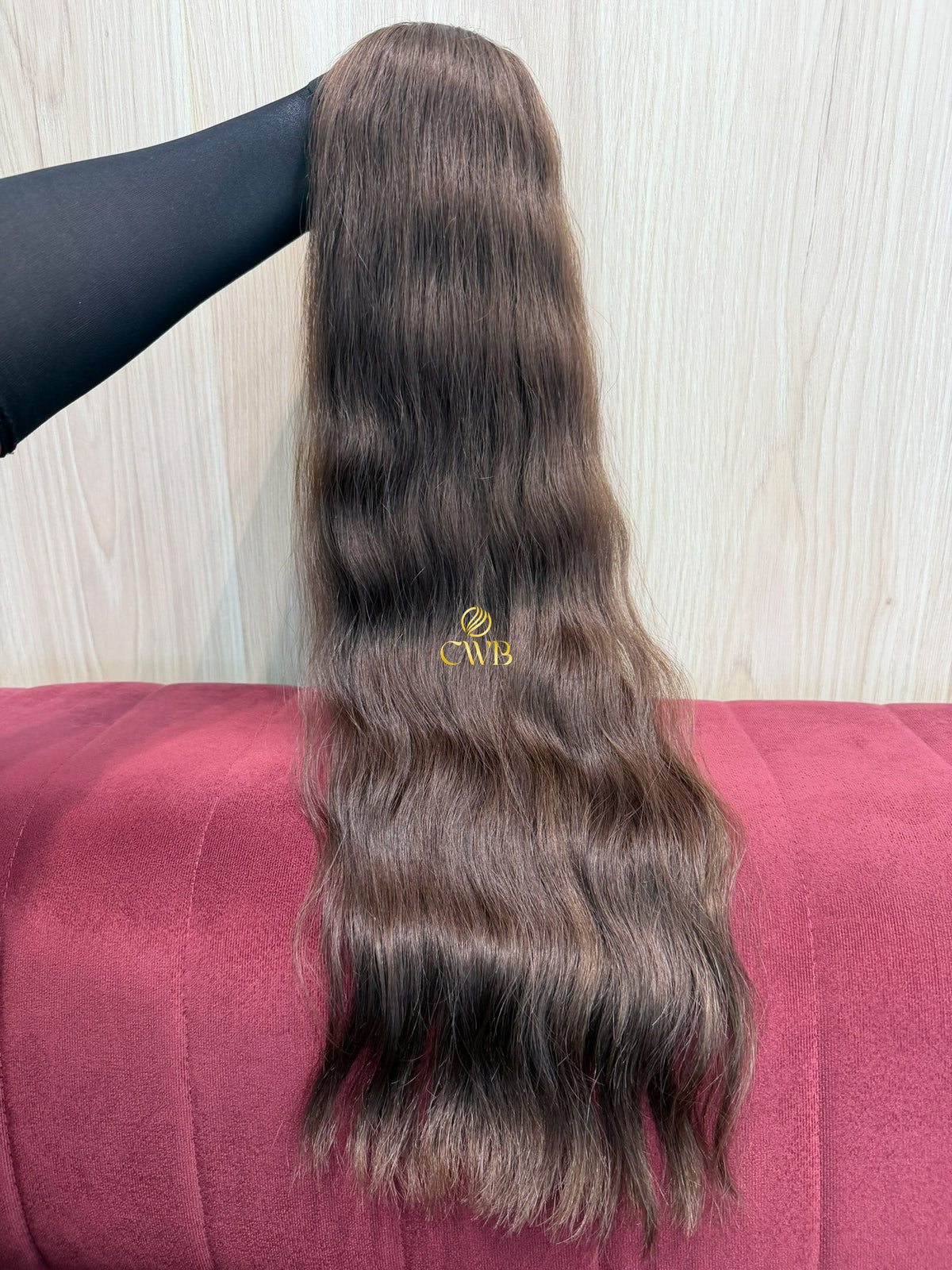 Cabelo Castanho Natural Claro 71cm 119g Brasileiro do Sul