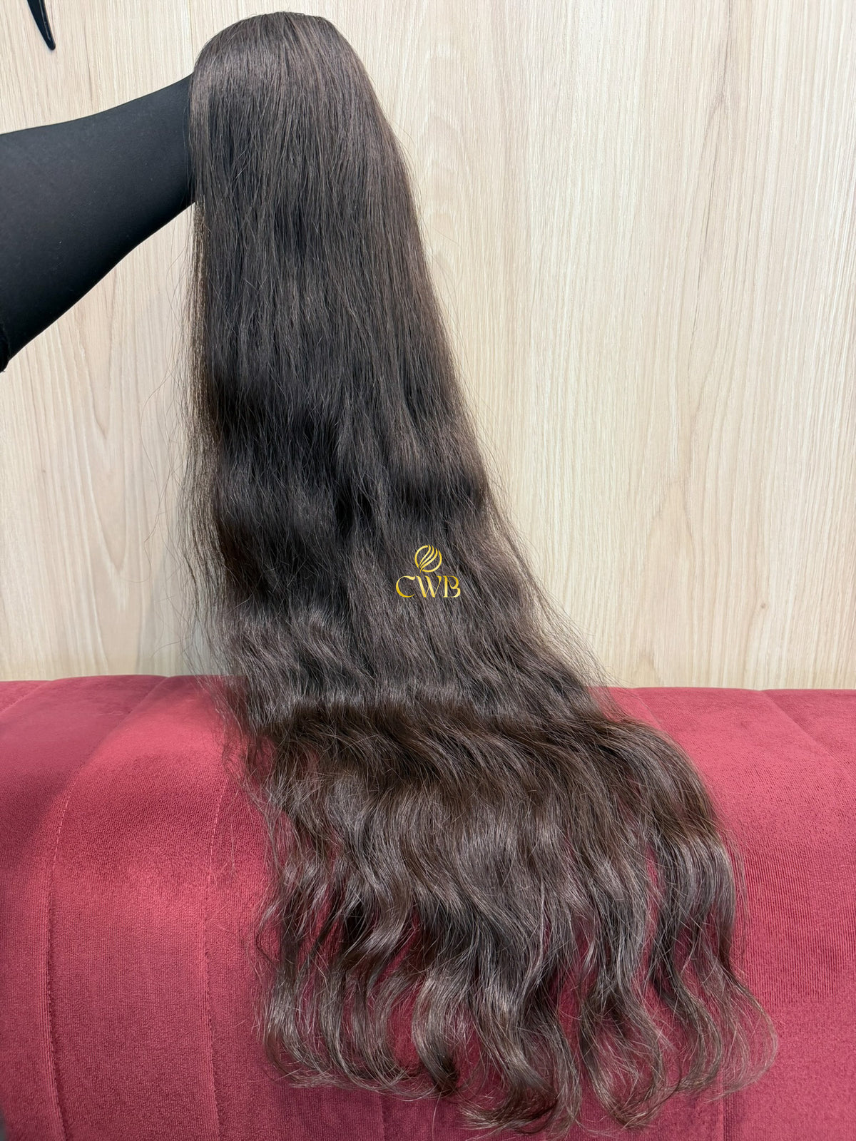 Cabelo Castanho Natural Claro 84cm 118g Brasileiro do Sul