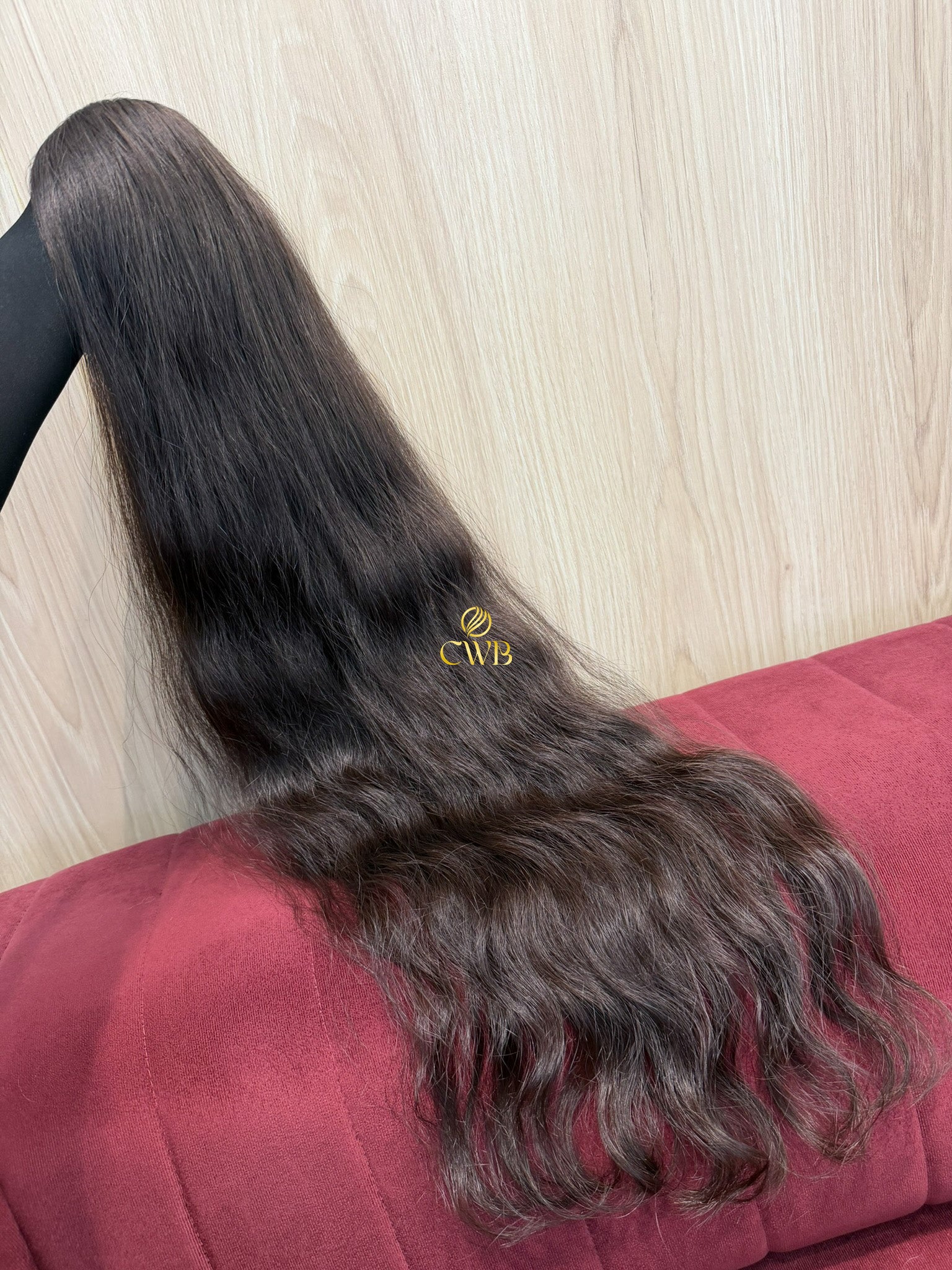Cabelo Castanho Natural Claro 84cm 118g Brasileiro do Sul