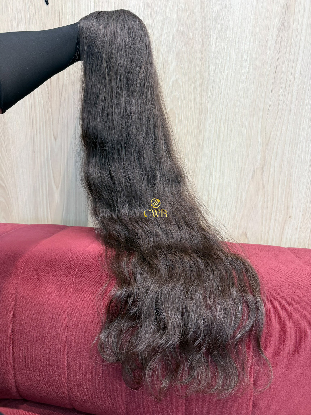 Cabelo Castanho Natural Claro 84cm 118g Brasileiro do Sul