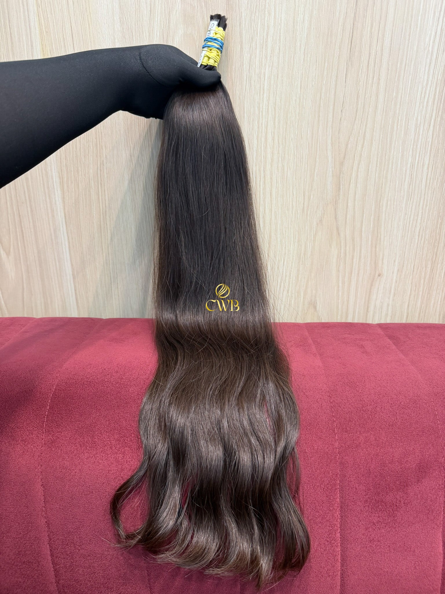 Cabelo Castanho Natural Claro 68cm 107g Brasileiro do Sul
