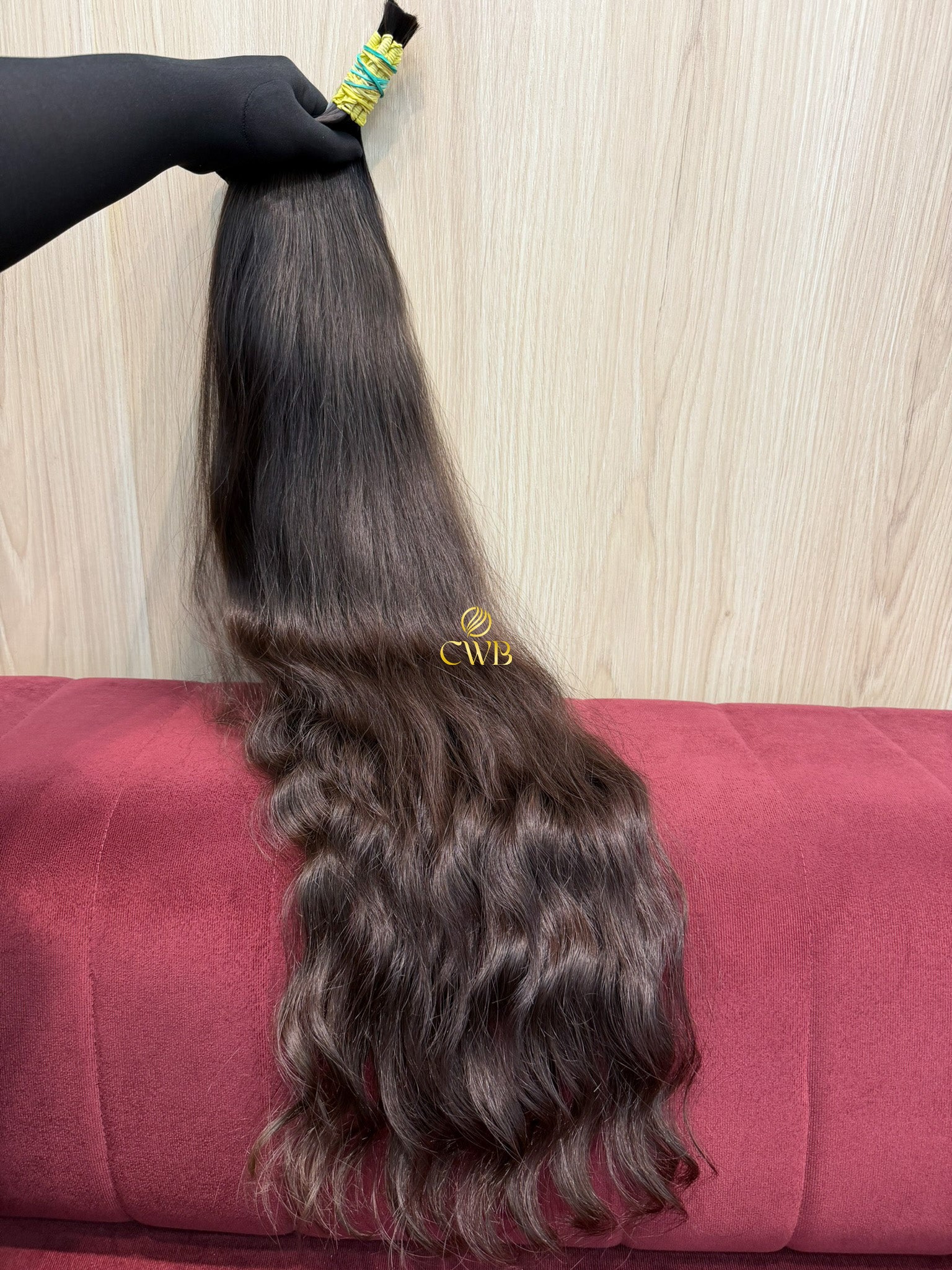 Cabelo Castanho Natural Claro 82cm 151g Brasileiro do Sul