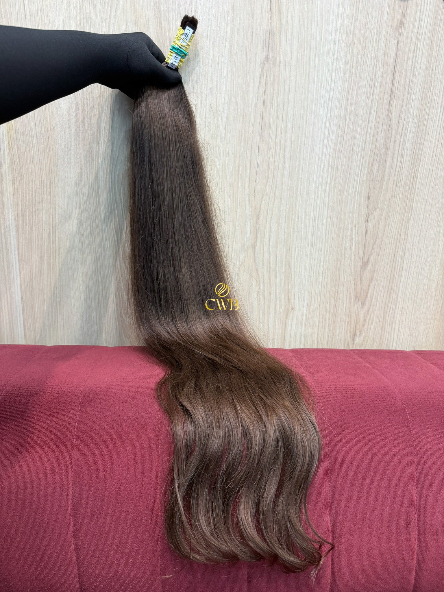 Cabelo Castanho Natural Claro 86cm 133g Brasileiro do Sul