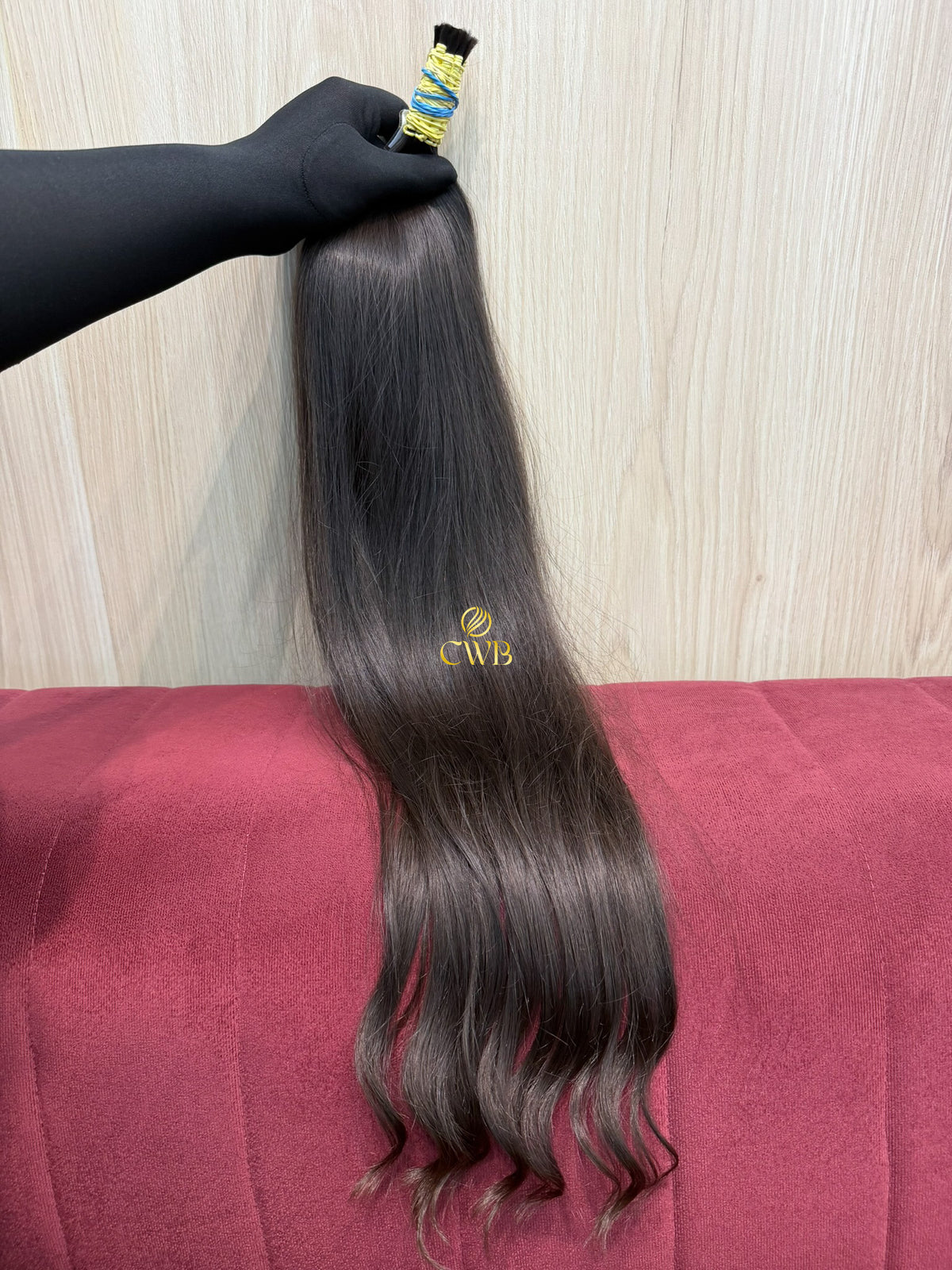 Cabelo Castanho Natural Médio 68cm 103g Brasileiro do Sul