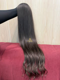 Cabelo Castanho Natural Médio 68cm 103g Brasileiro do Sul