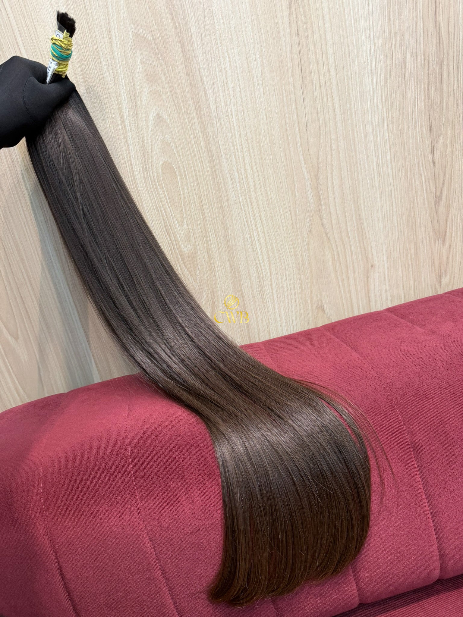 Cabelo Castanho Natural Claro 80cm 115g Brasileiro do Sul