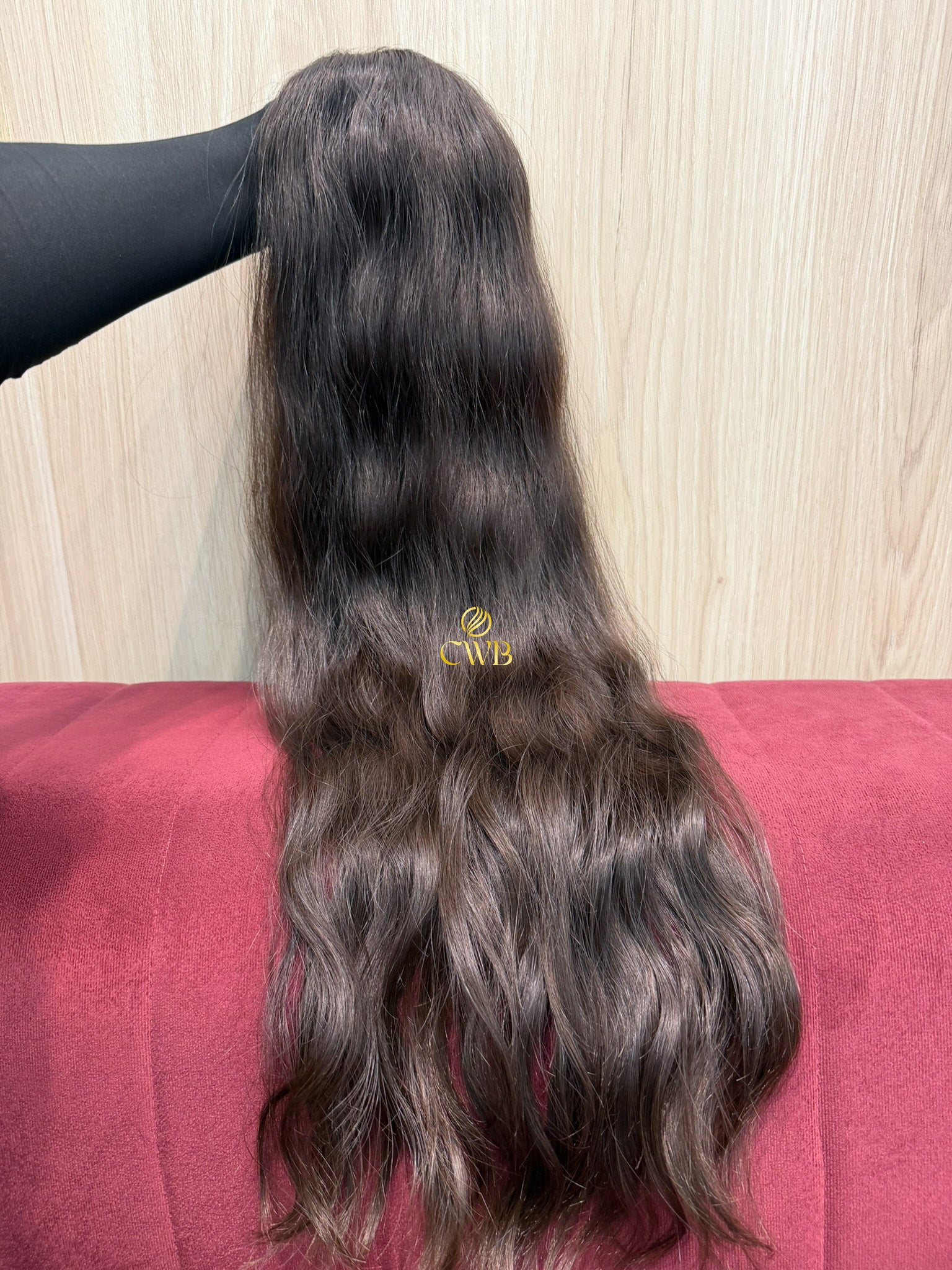 Cabelo Castanho Natural Médio 77cm 225g Brasileiro do Sul