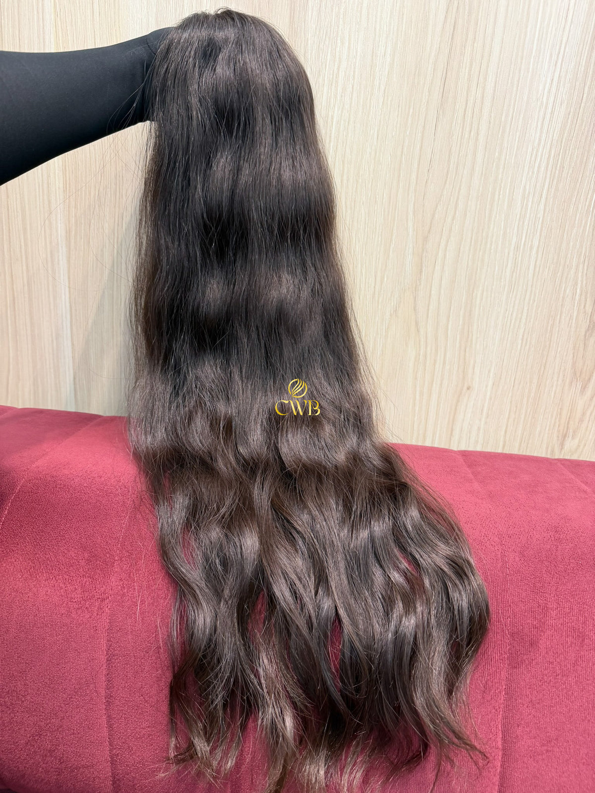 Cabelo Castanho Natural Médio 77cm 225g Brasileiro do Sul