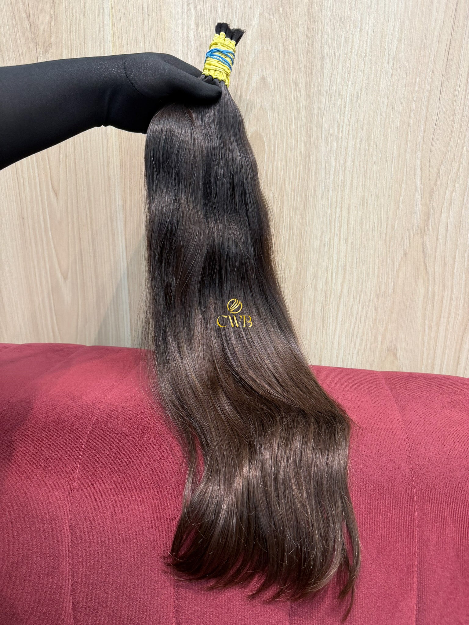 Cabelo Castanho Natural Claro 62cm 132g Brasileiro do Sul